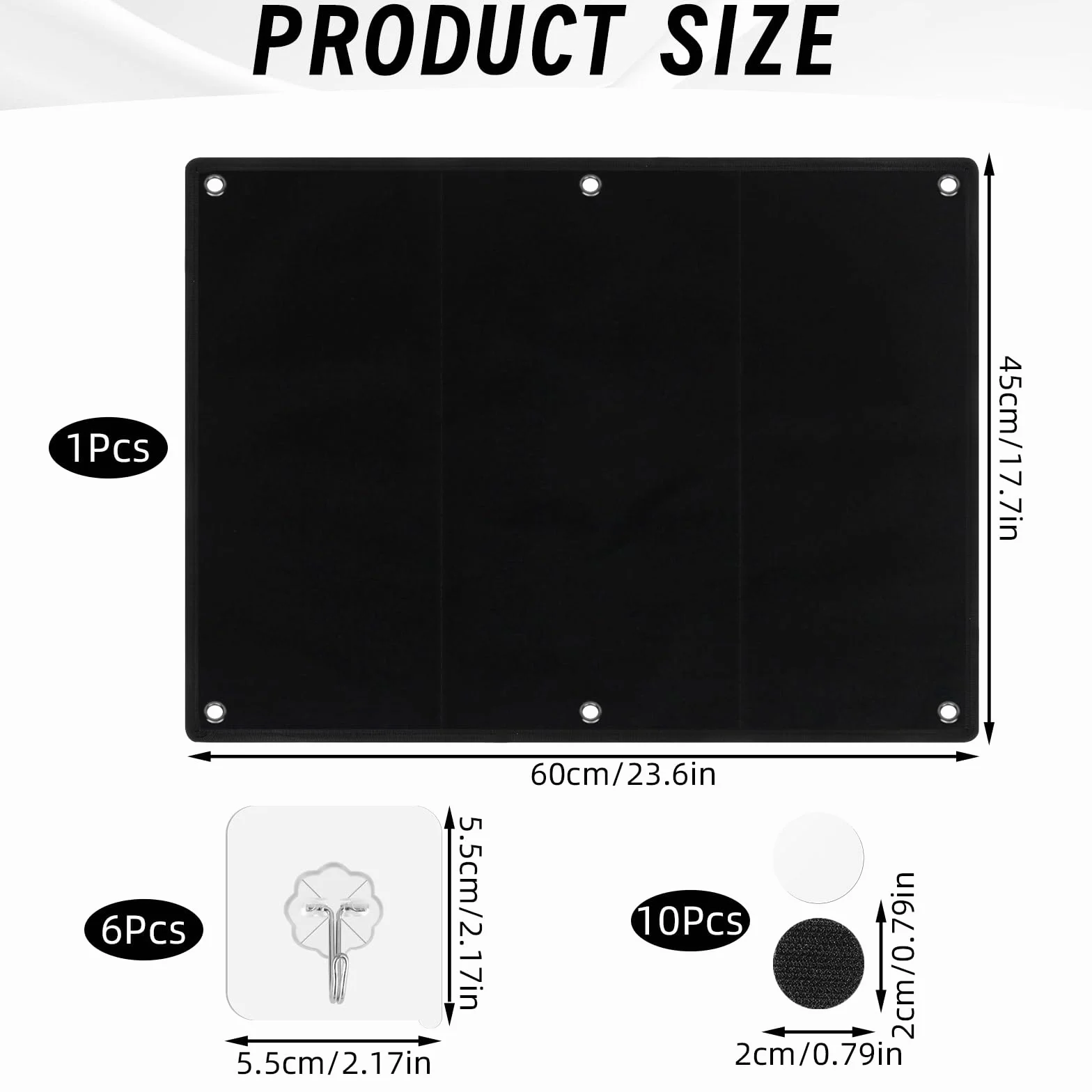 Tablica na rzepy Łaty na Rzep Ściana na Rzep, 60x45cm Taktyczny Wojskowy Uchwyt na Łaty, Składana Tablica Organizator Display z Oczkami, Ścienna Powierzchnia na Rzep Mata na Rzep z 6x Haki, 10x Rzep