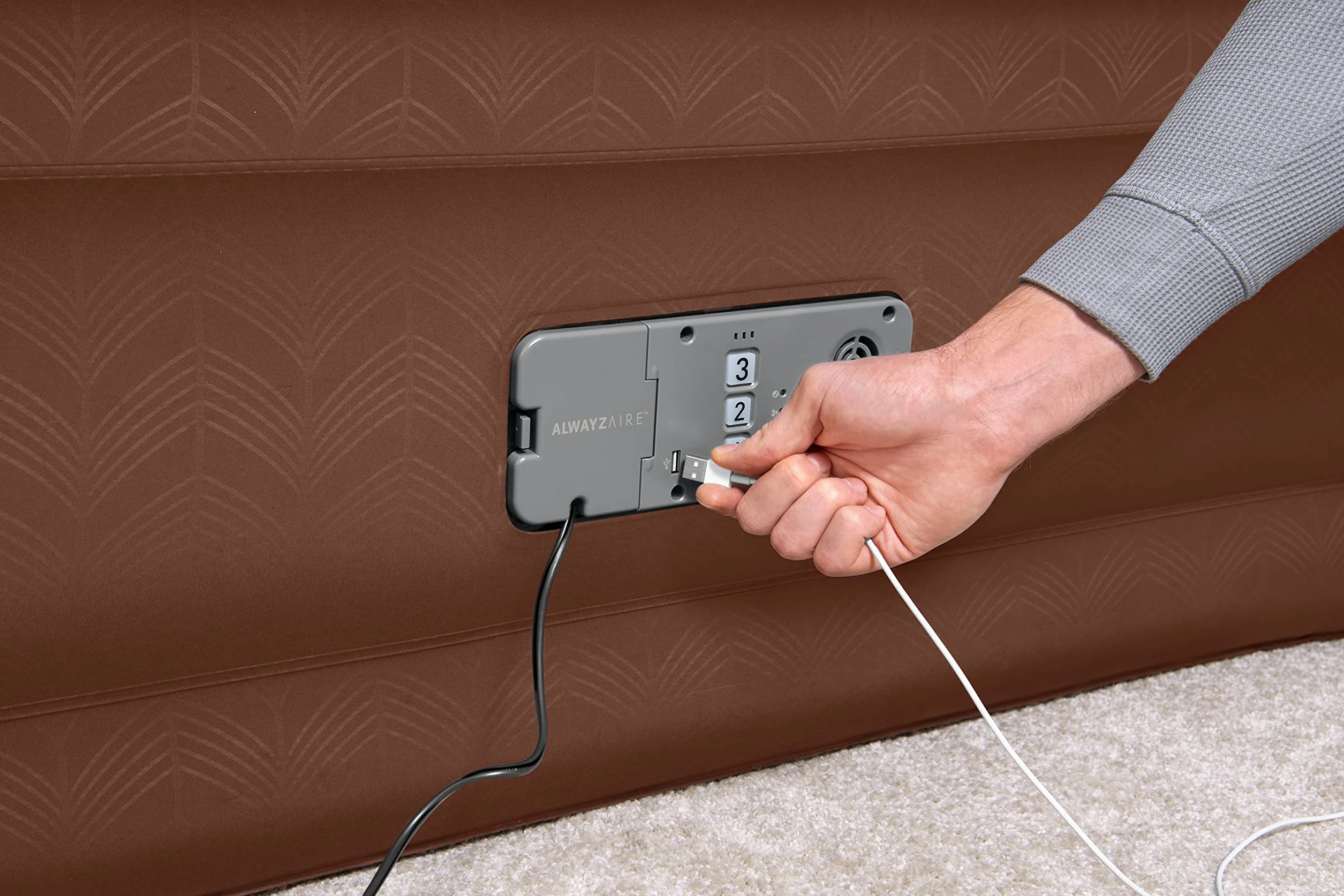Bestway AlwayzAire Fortech łóżko dmuchane Double XL/Hi 203 x 152 x 51 cm