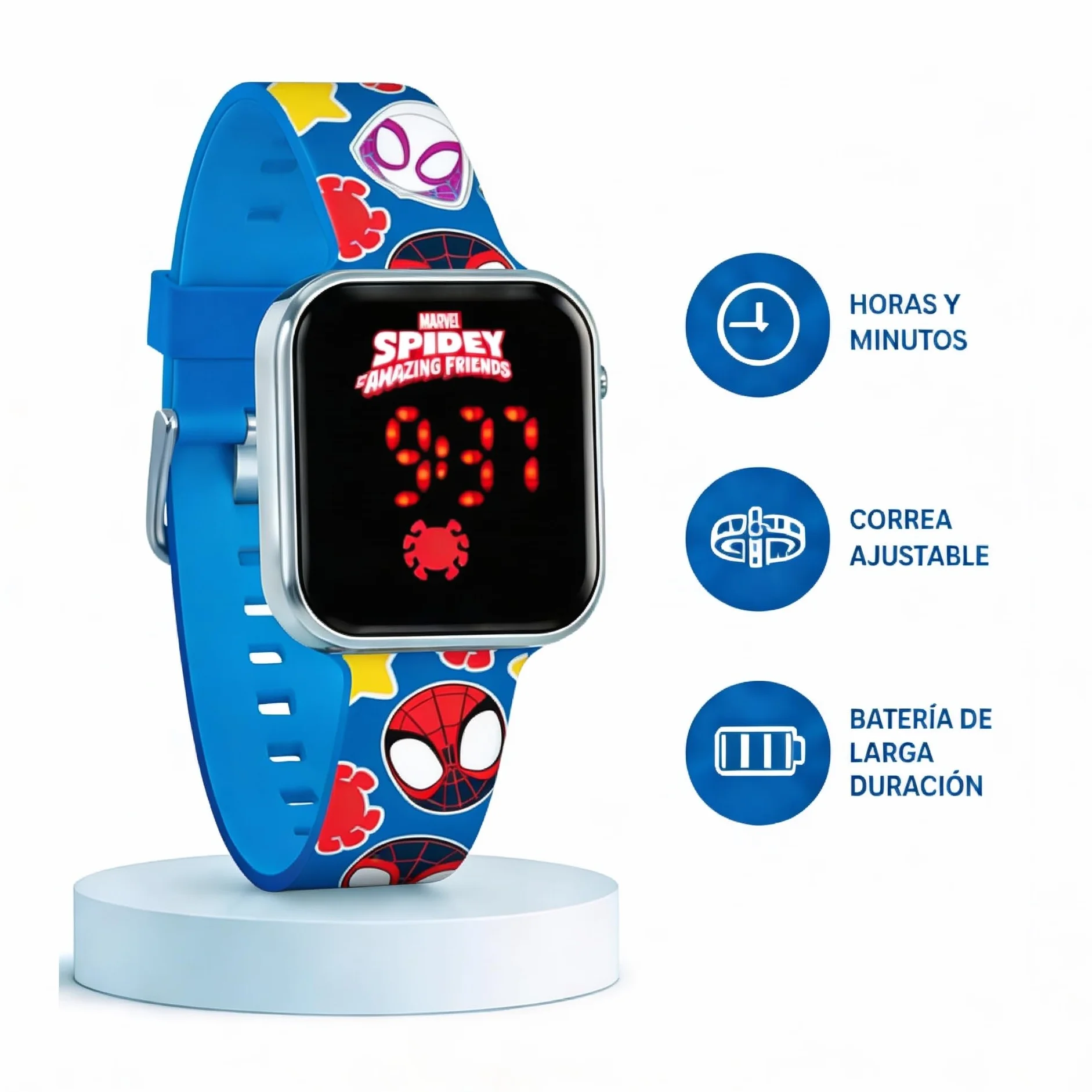 Kids Licensing Zegarek LED SPF4018, Spidey