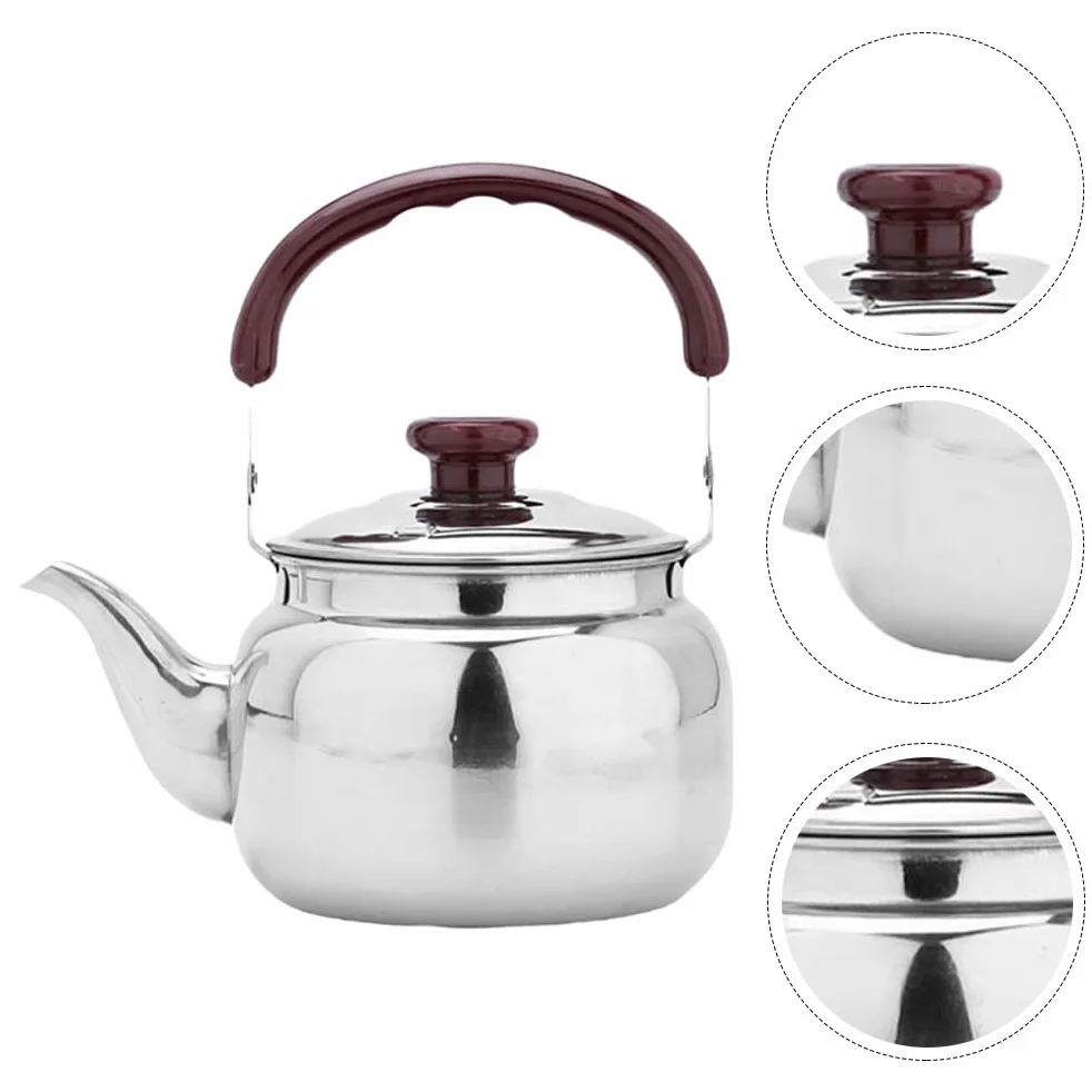 BESPORTBLE Czajnik ze stali nierdzewnej 750 ml z gwizdkiem do kuchenki gazowej vintage