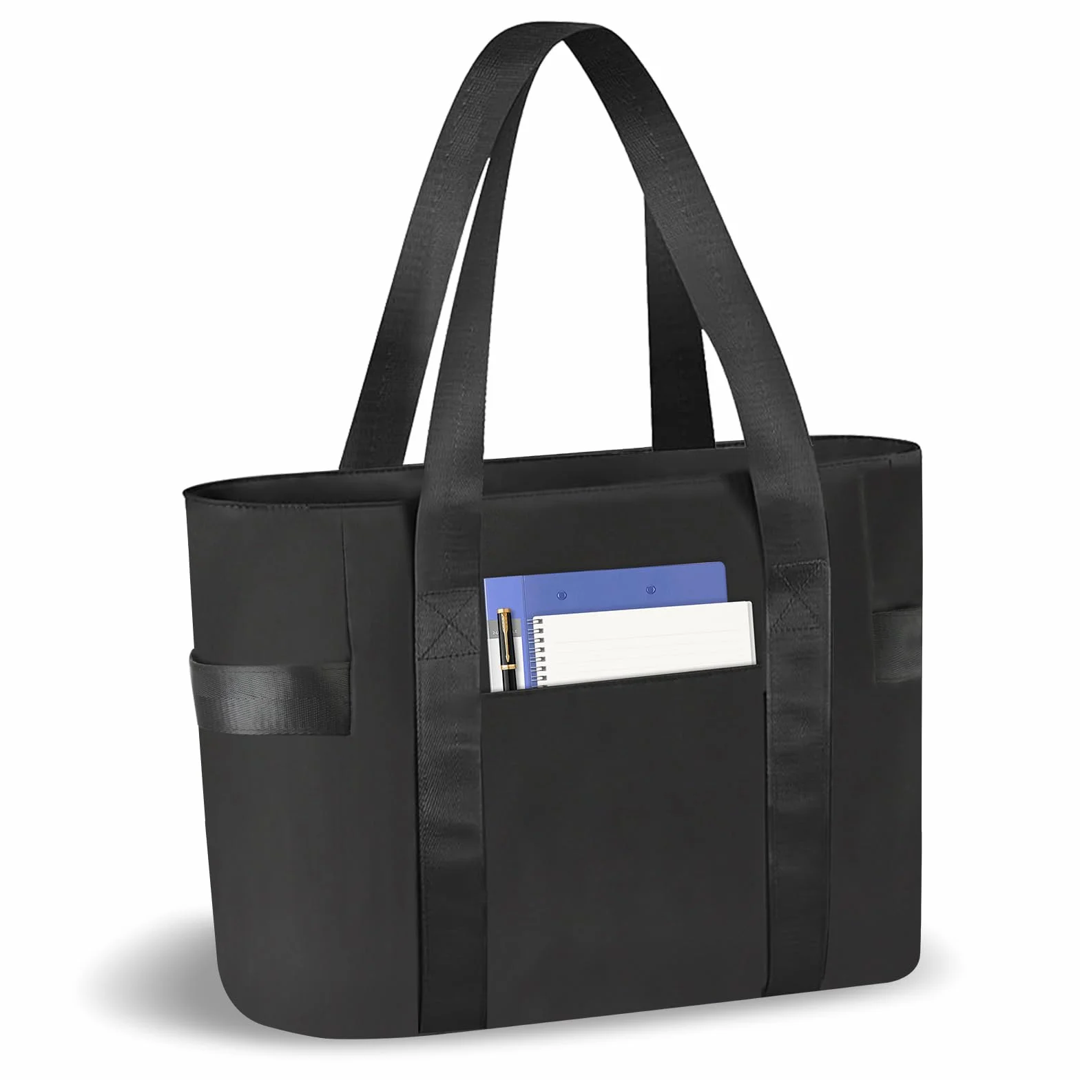 Aucuu Torba Tote, Duża Torba na Ramię, Torba Podróżna Tote z Przegródką na Laptopa, Składana Torebka, Wodoodporne Torby Tote na Laptopa z Zamkiem Błyskawicznym do Podróży, Pracy, Szkoły, Zakupów, #1