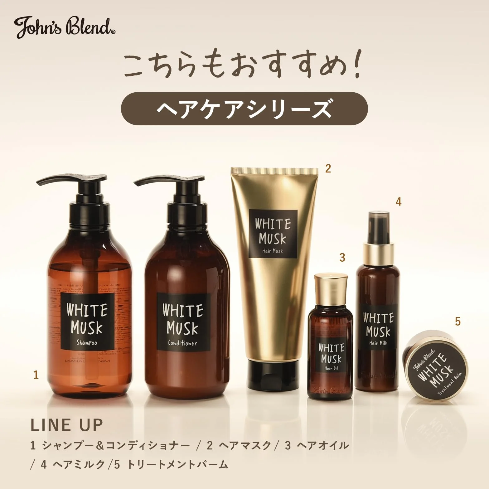 John's Blend Reed Diffuser - White Musk