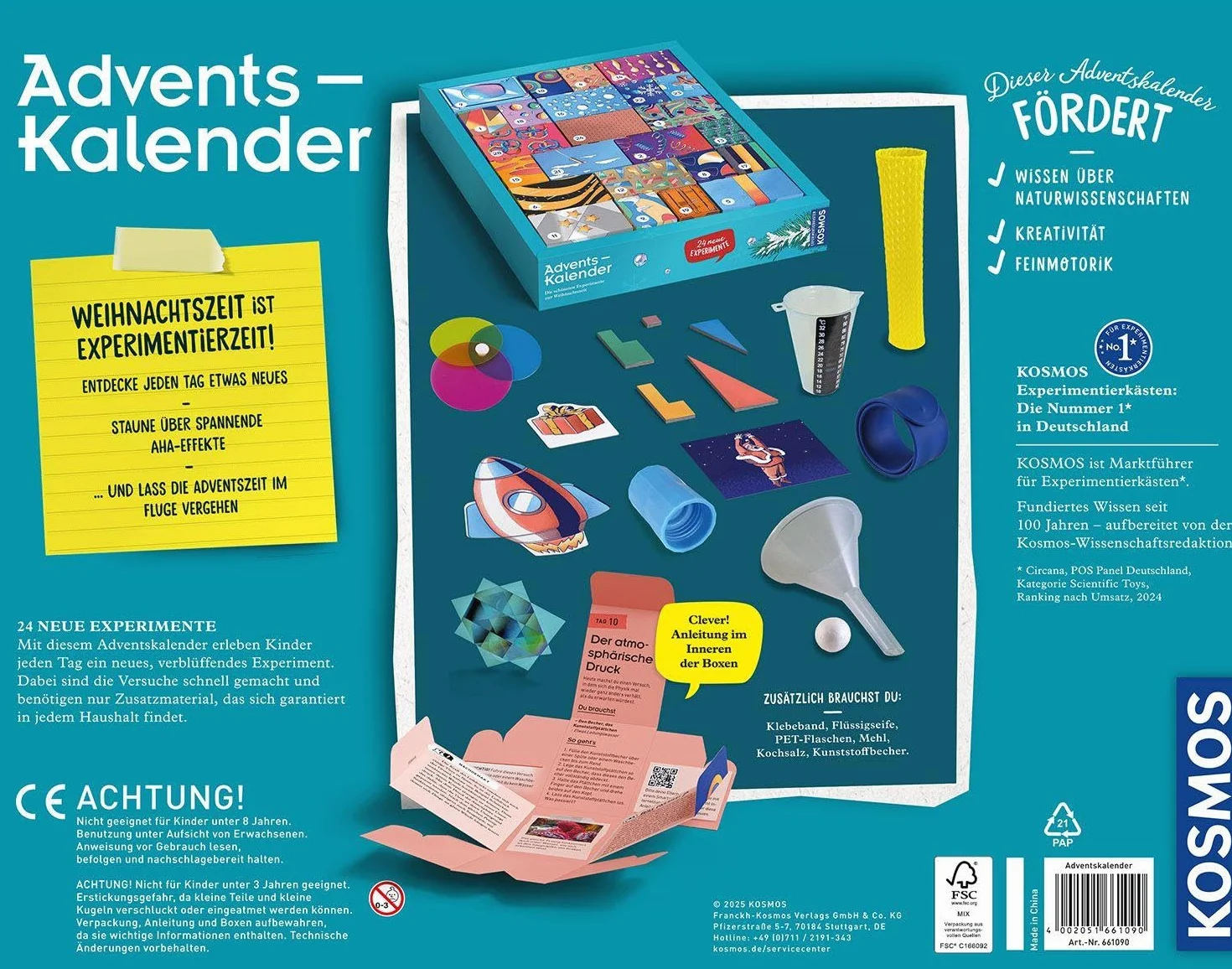 Adventskalender Experimentierkasten Die schönsten Experimente zur Weihnachtszeit