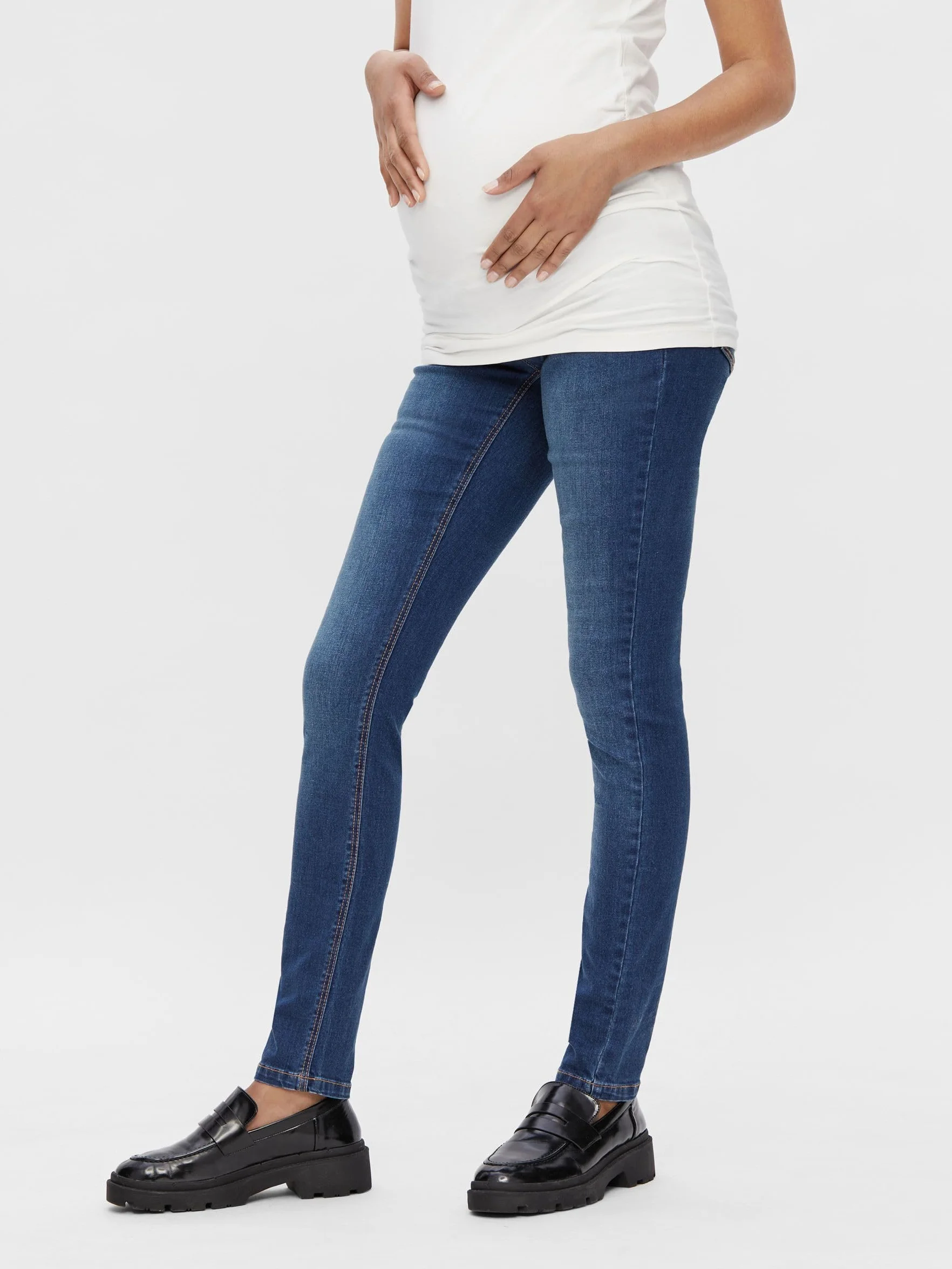 MAMALICIOUS Mllola Slim Blue Jeans Noos B. - spodnie ciążowe Kobiety