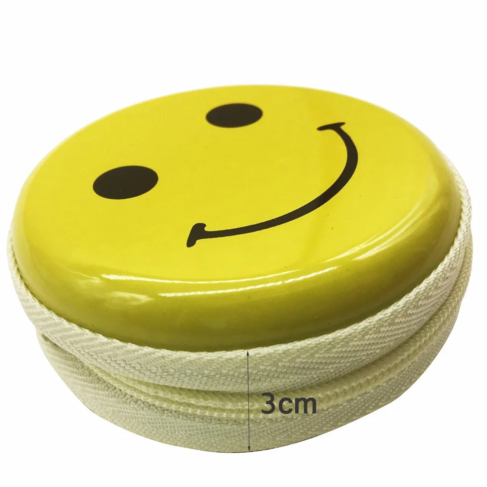 Expression Mini portmonetka na monety dla dzieci, portfel na monety, etui na klucze, kopertówki, słuchawki, kabel do transmisji danych, prezent dla chłopca i dziewcząt (6 sztuk), ŻÓŁTY, Jeden rozmiar