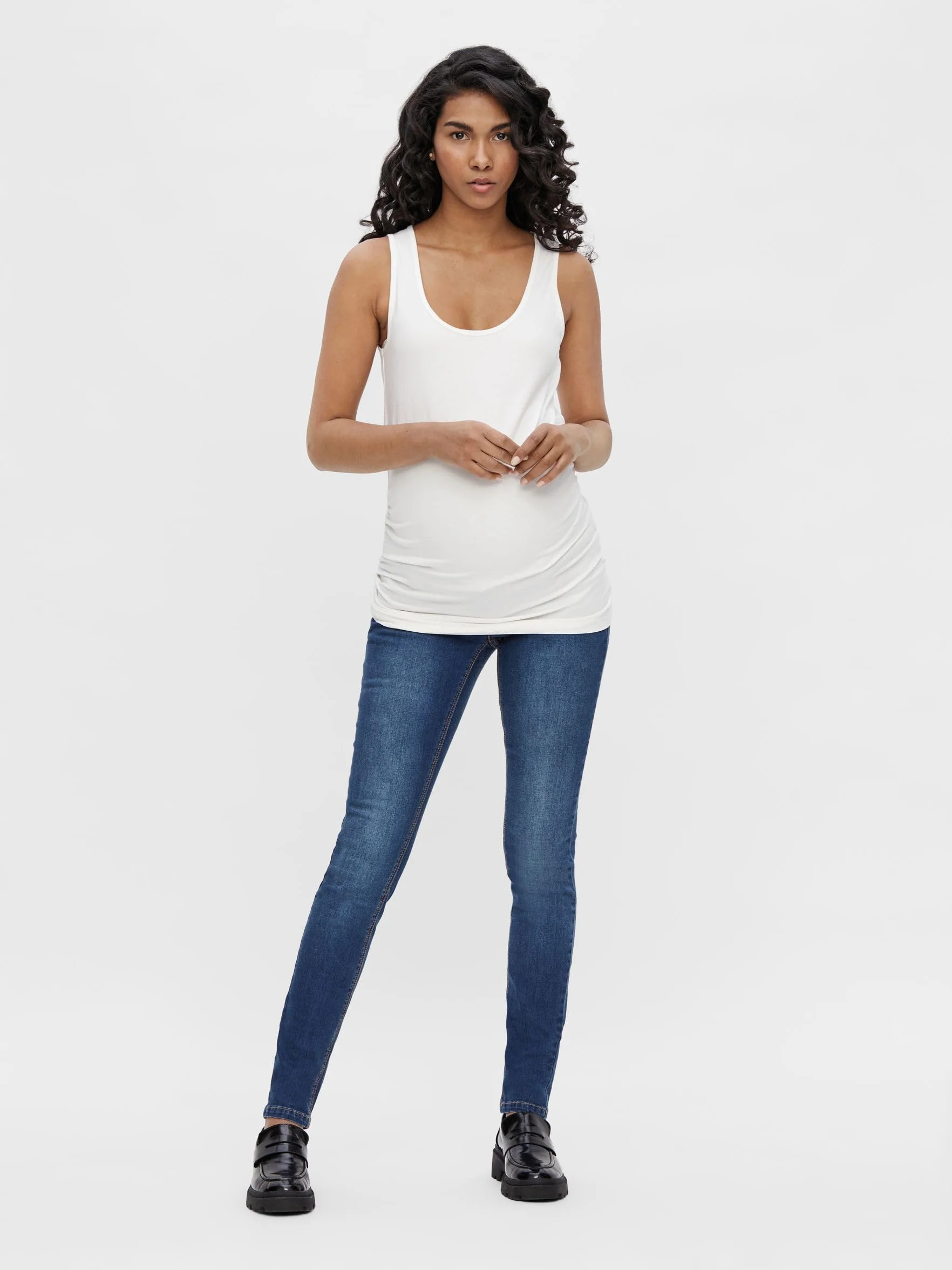 MAMALICIOUS Mllola Slim Blue Jeans Noos B. - spodnie ciążowe Kobiety