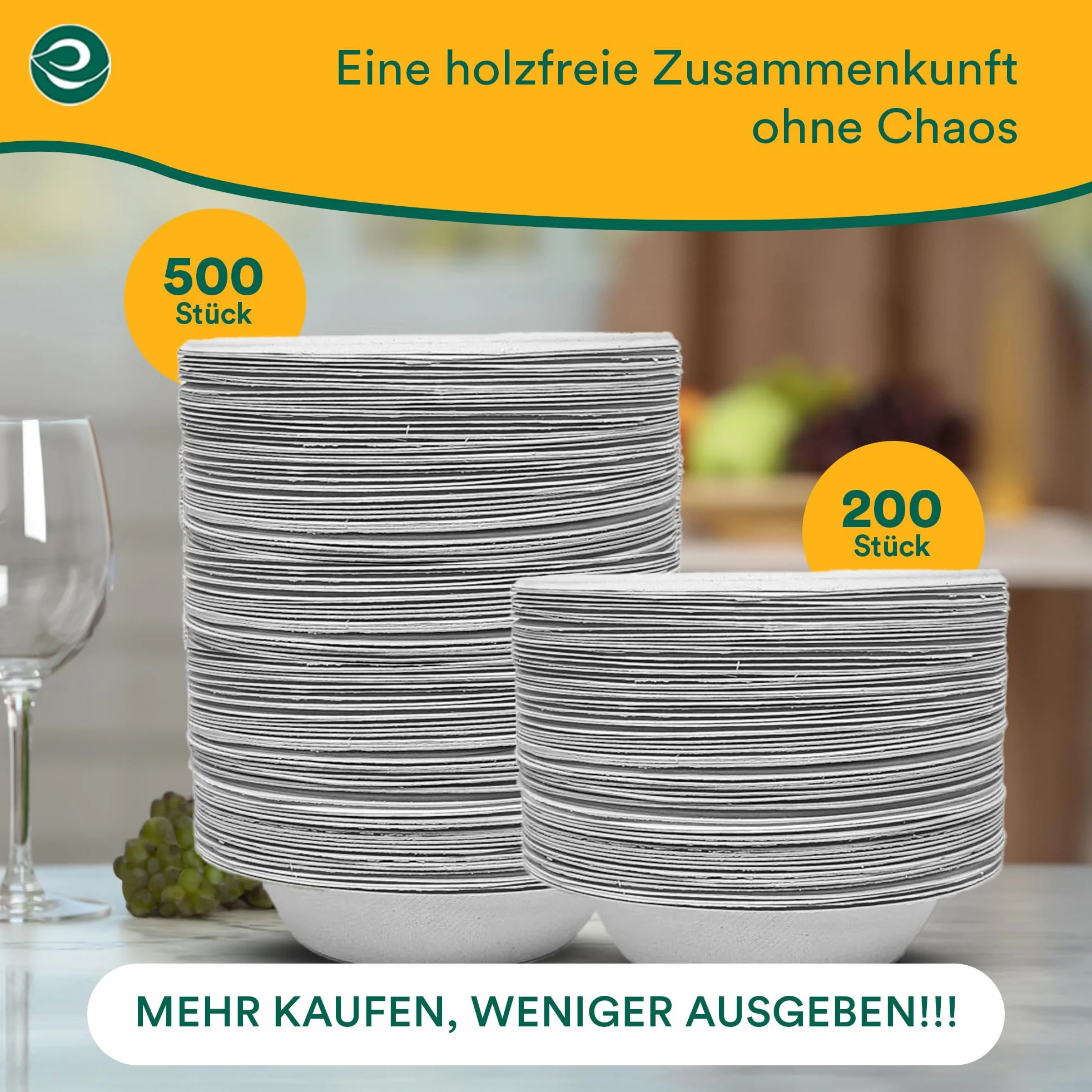ECO SOUL 100% kompostowalne miski na zupę 12 uncji opakowanie 50 jednorazowe biodegradowalne