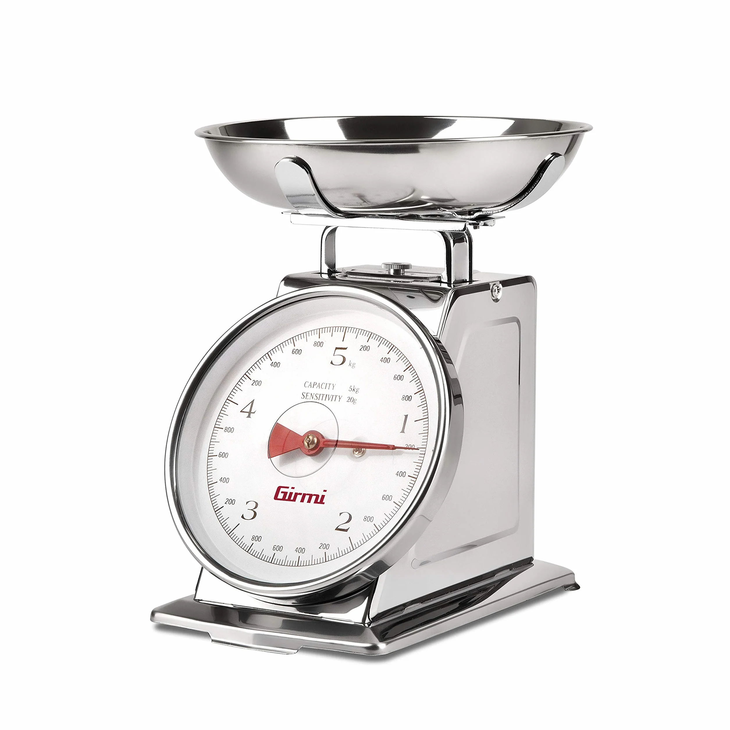 Girmi PS90 mechaniczna waga kuchenna 5 kg stal nierdzewna