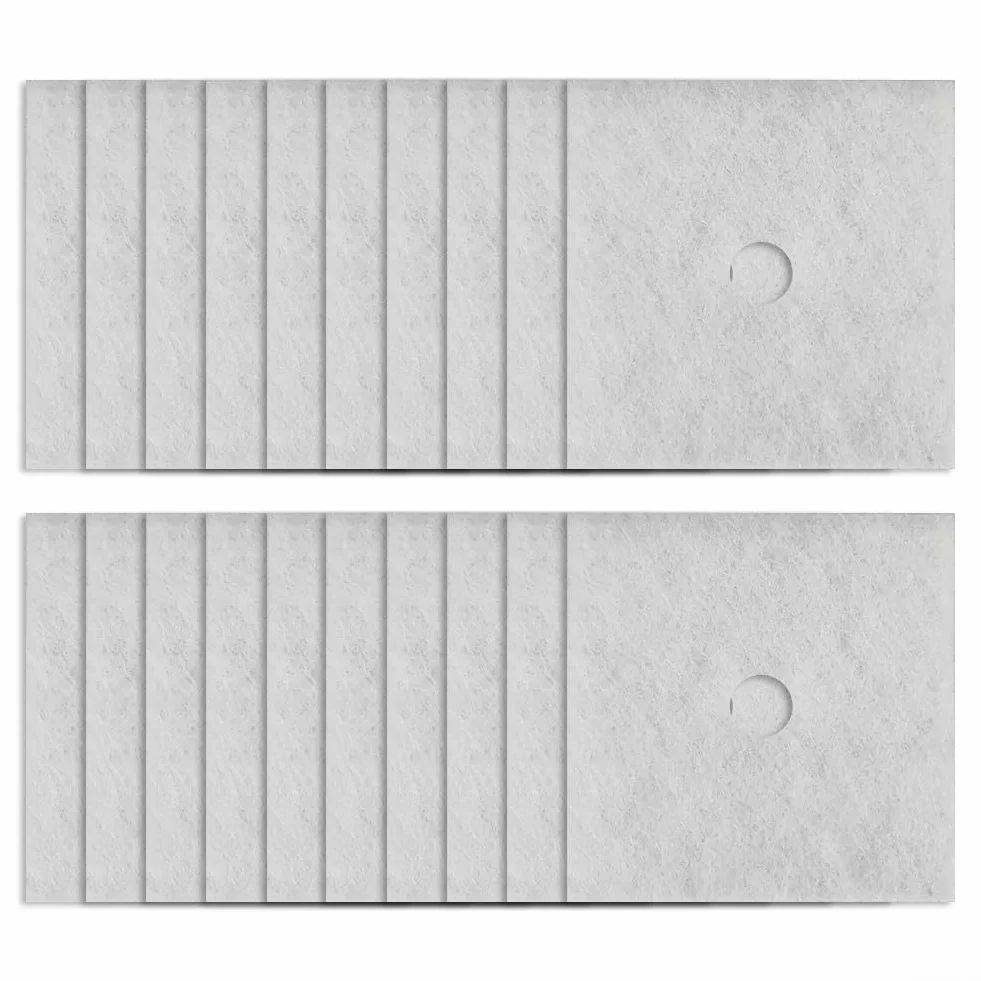 Wymienny filtr powietrza G2 klasy 135 x 135 mm, włókno kwadratowe z otworem wewnętrznym 22 mm do wentylatora Maico ZF 60/100 i wszystkich typów ER, biały