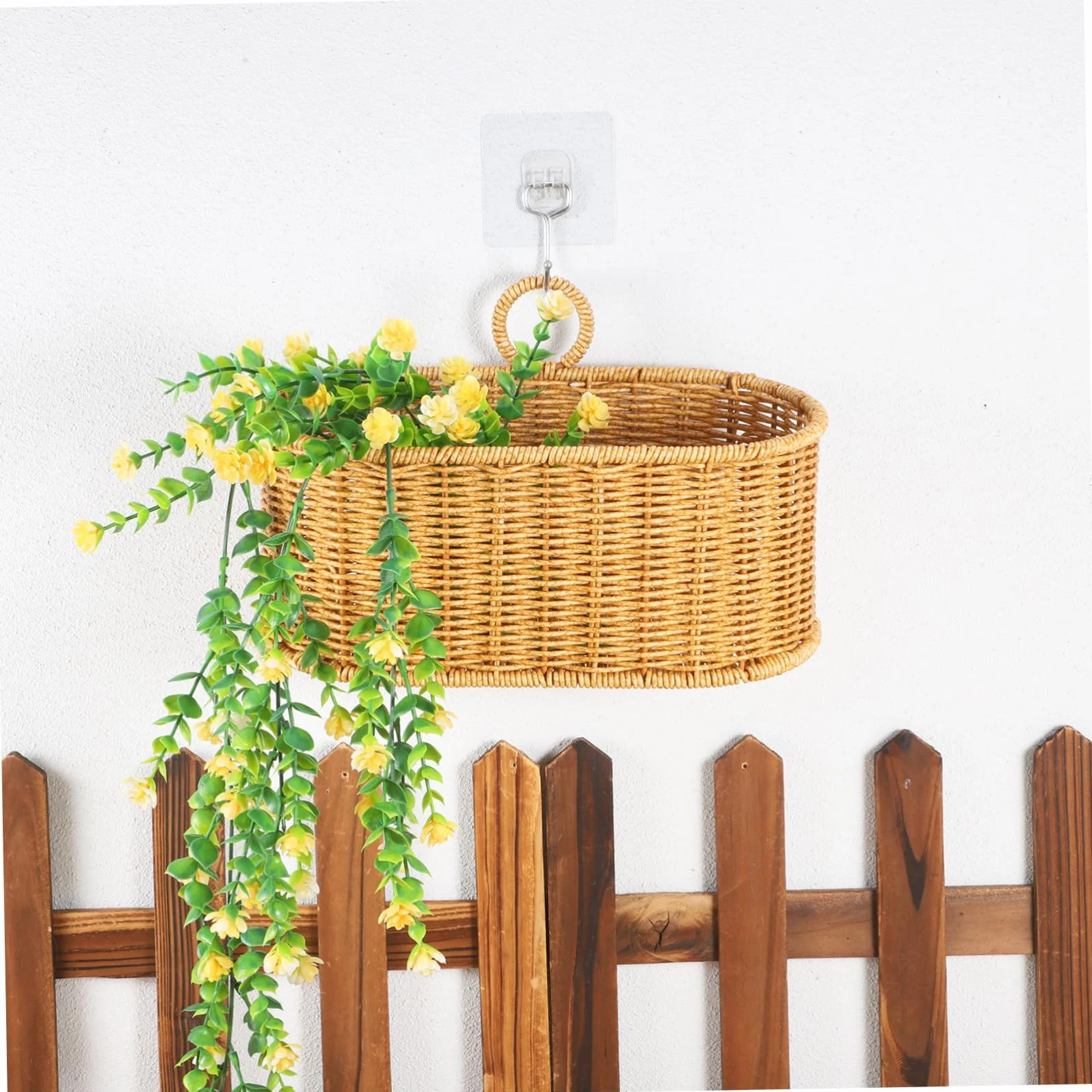 Alipis Kosz do przechowywania imbiru i czosnku Woven Hanging Basket - Koszyk wiszący Kitchen Storage Basket - Koszyk na przechowywanie w kuchni ścienny kosz warzyw