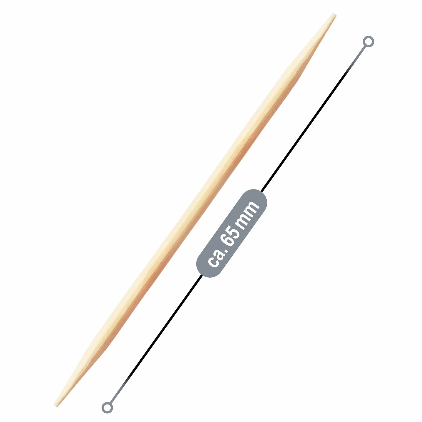 COM-FOUR drewniane wykalaczki 6,5 cm 900 elementów zestaw