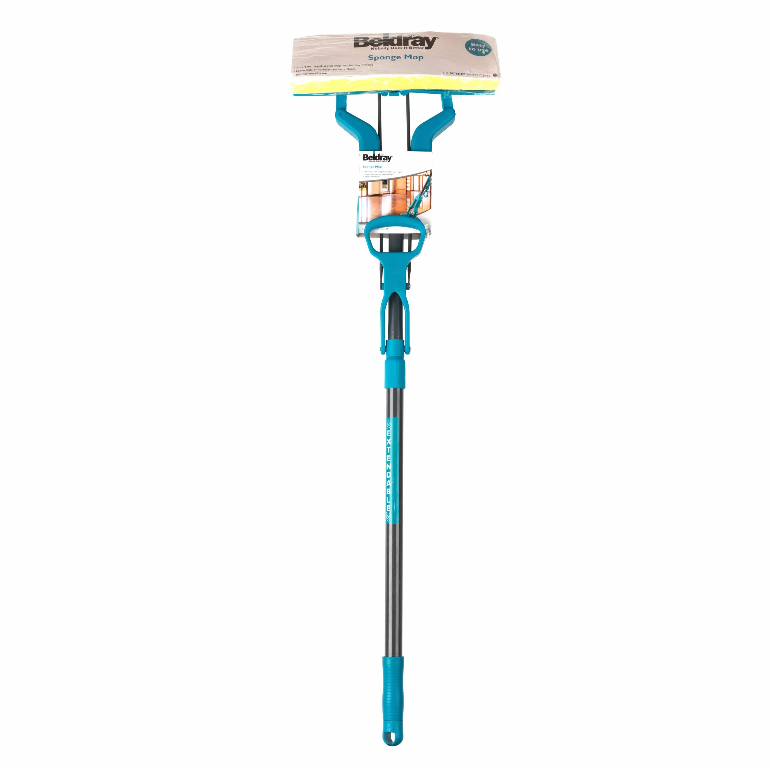Beldray® LA080813UFEU7 Anti-Bac Sponge Refill Mop Head | Fits Mop LA026477| Treated with Anti-Bac Protection | Highly Absorbent