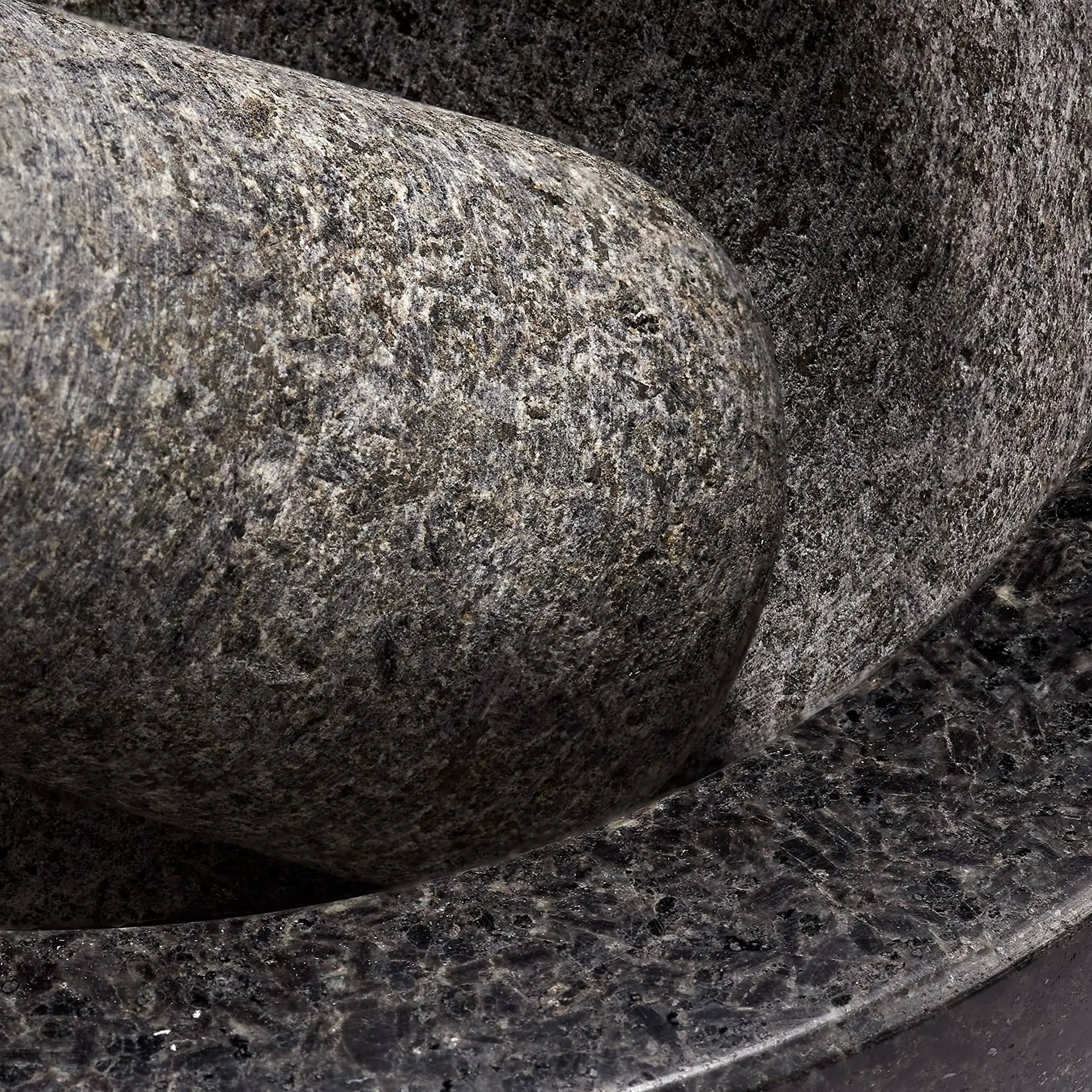 Granitowy moździerz i tłuczek duży zestaw Ø 16 cm