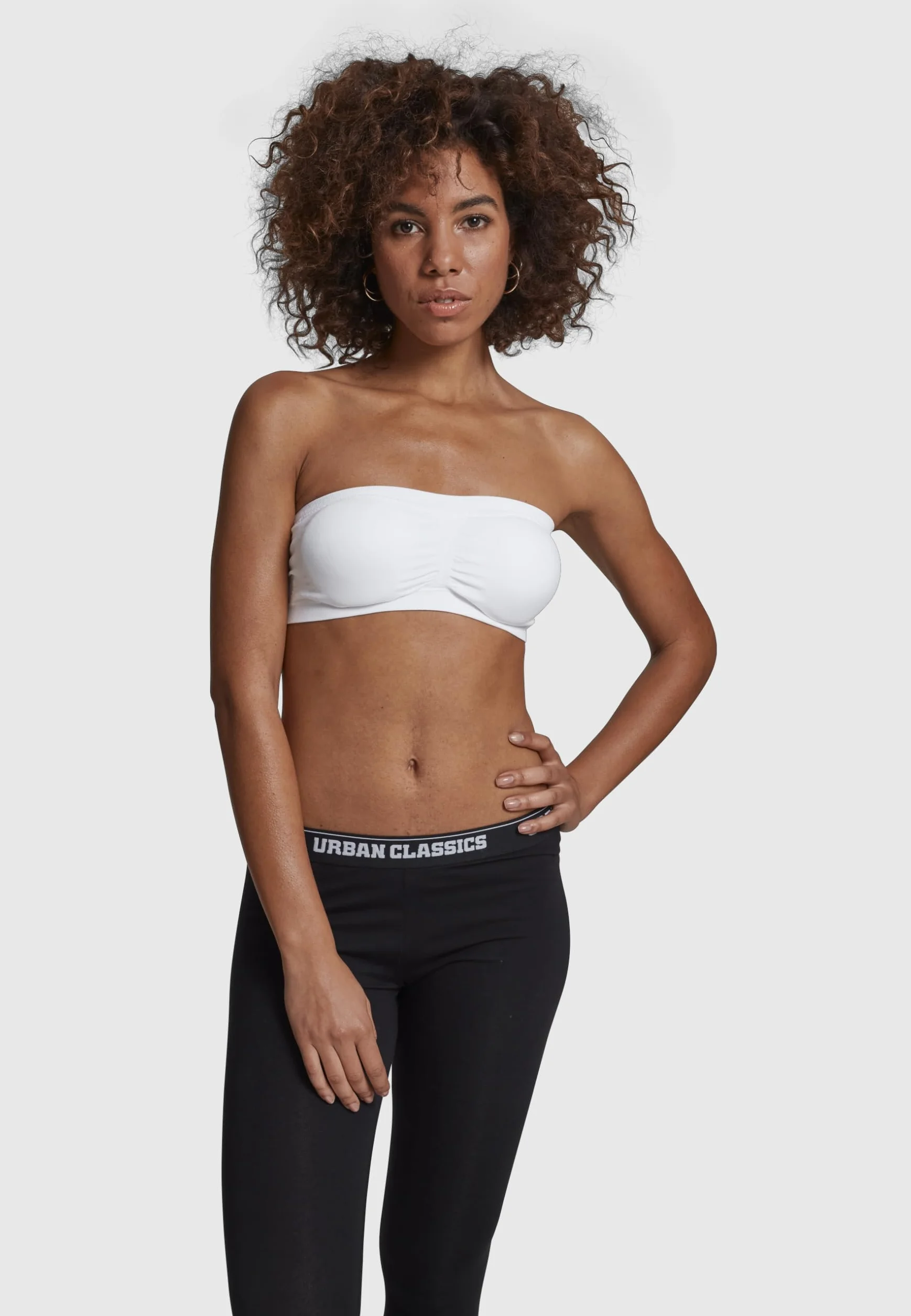 Urban Classics Damskie podkładki Bandeau Top, Biały (biały 220), XL
