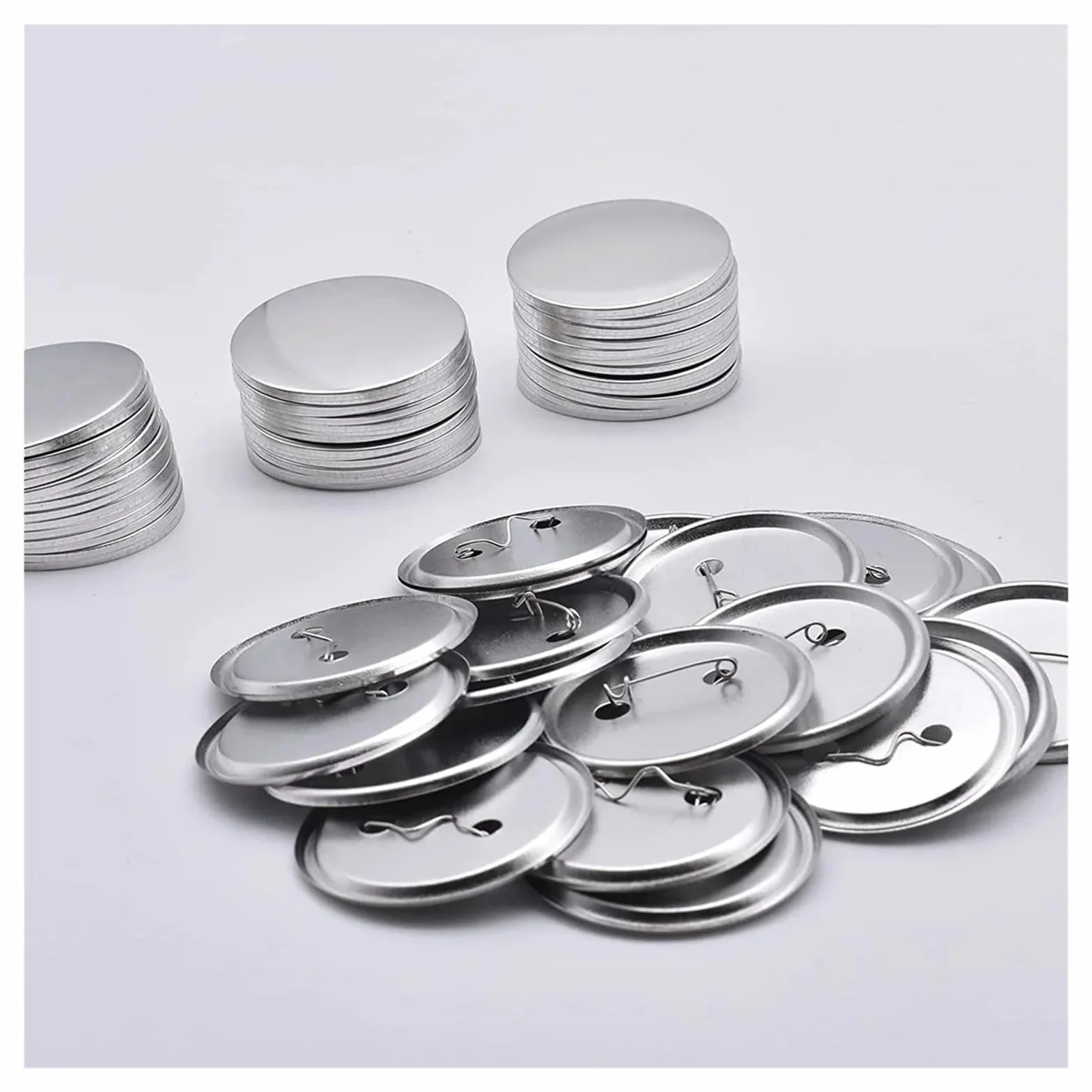 Zestaw 100/200 części do przypinek metalowych wyrobu znaczków 25-75 mm, rękodzieła artystycznego, zestaw na żelaznej podstawie Różnego przeznaczenia