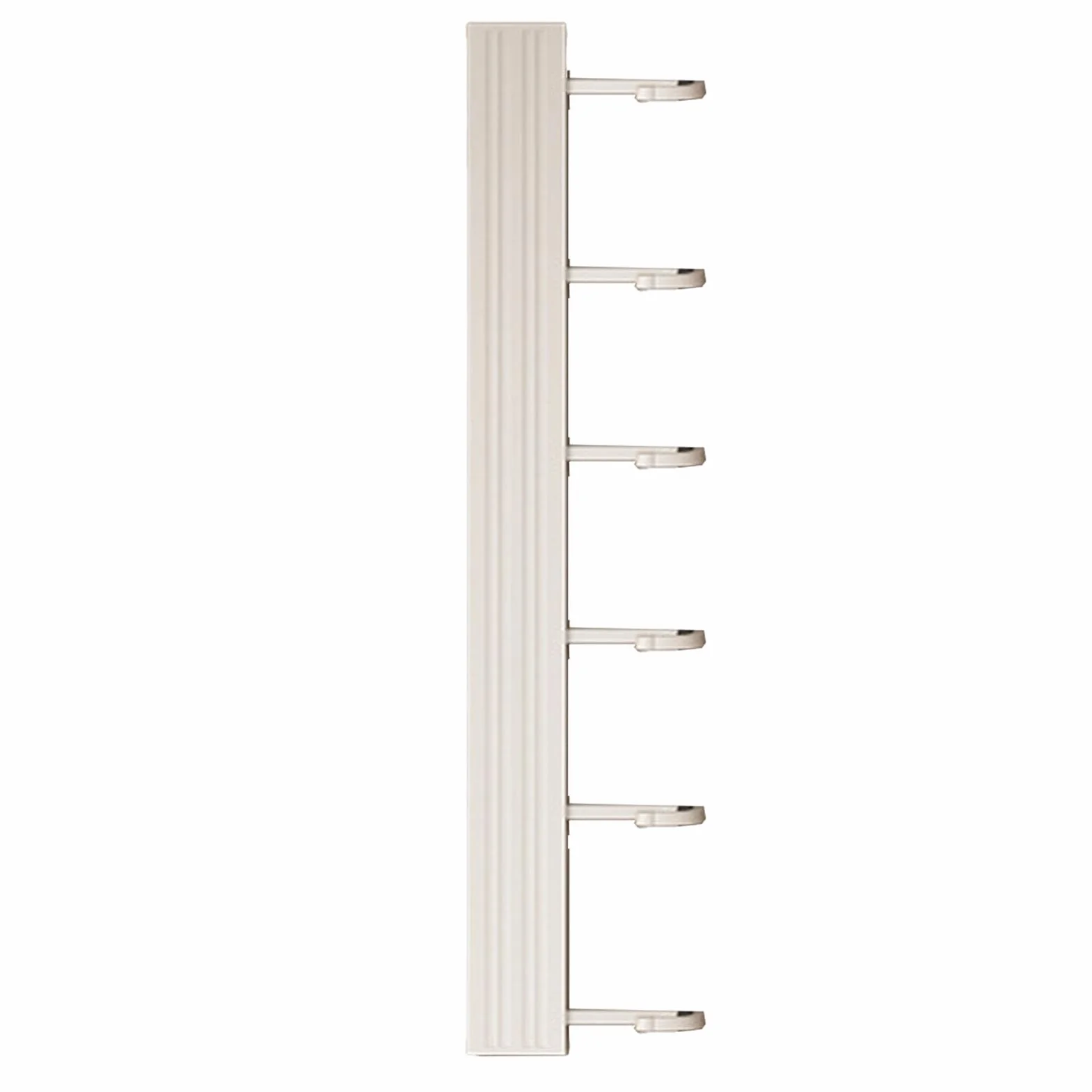 Aluminiowy Wieszak Kuchenny na Przybory 30 cm 6 Haczyków Bez Dziurkacza