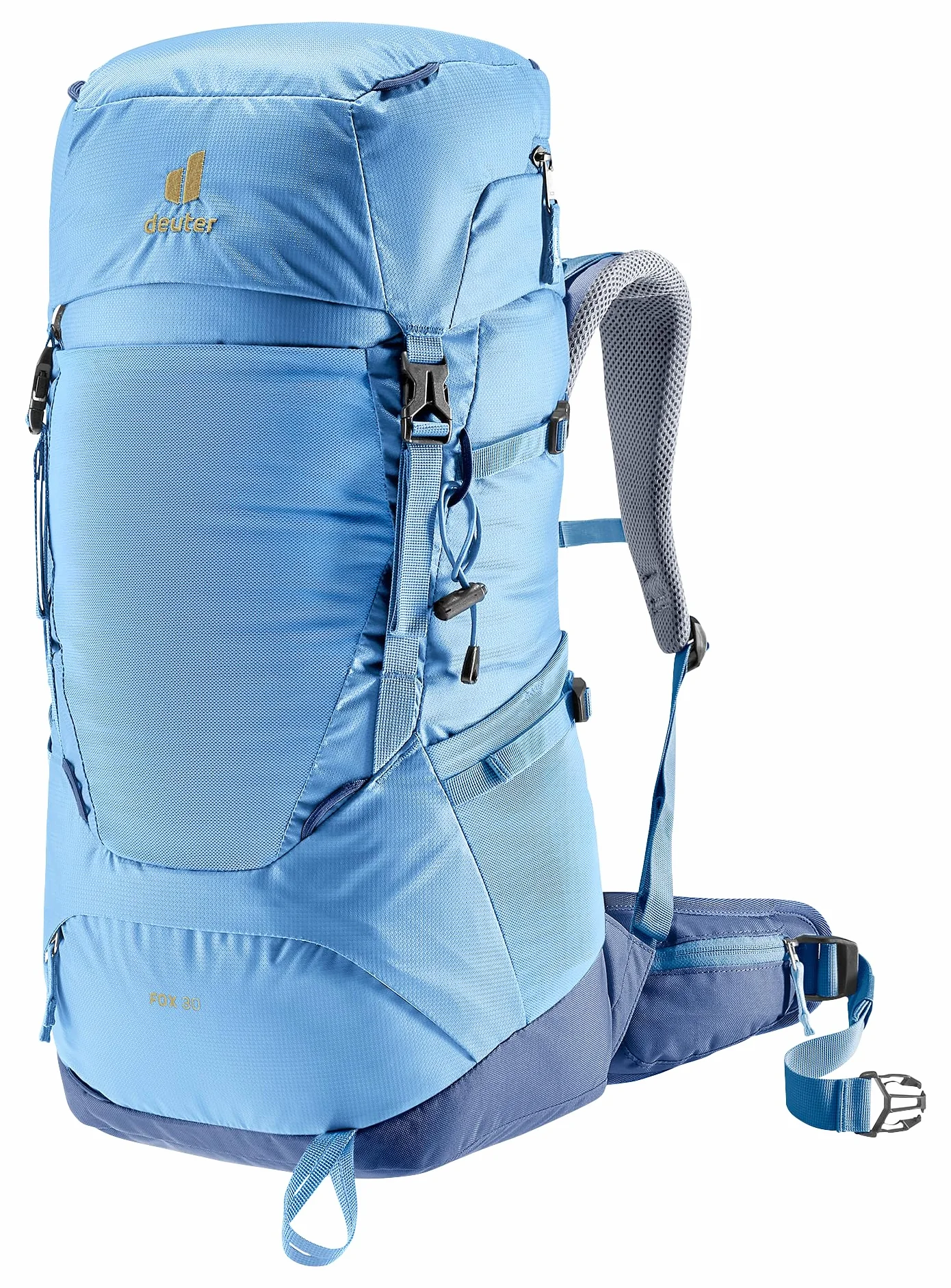 Deuter Fox 30 Plecak trekkingowy dla dzieci, unisex, dzieci, niebieski/szary, 30 L, Minimalistyczny