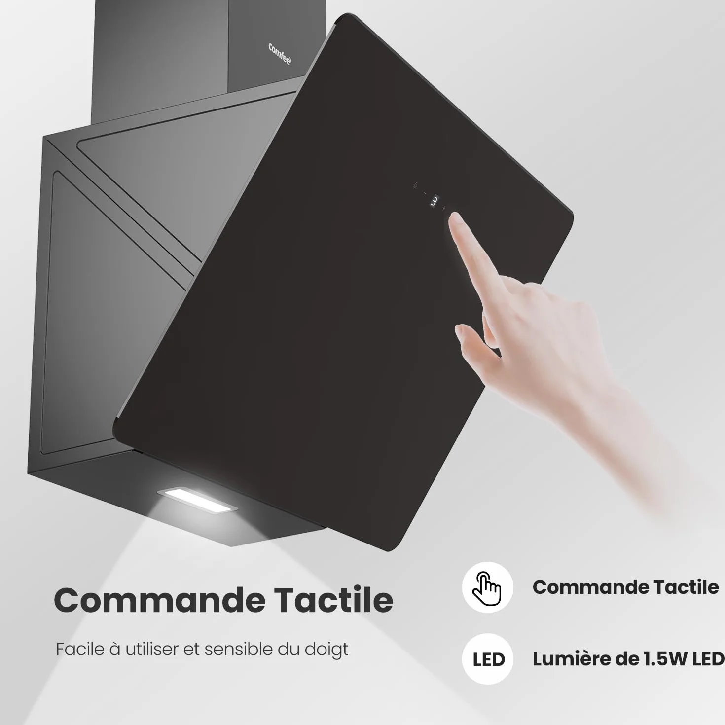COMFEE okap kuchenny 60 cm KWH-ANGJ64B-60-FR