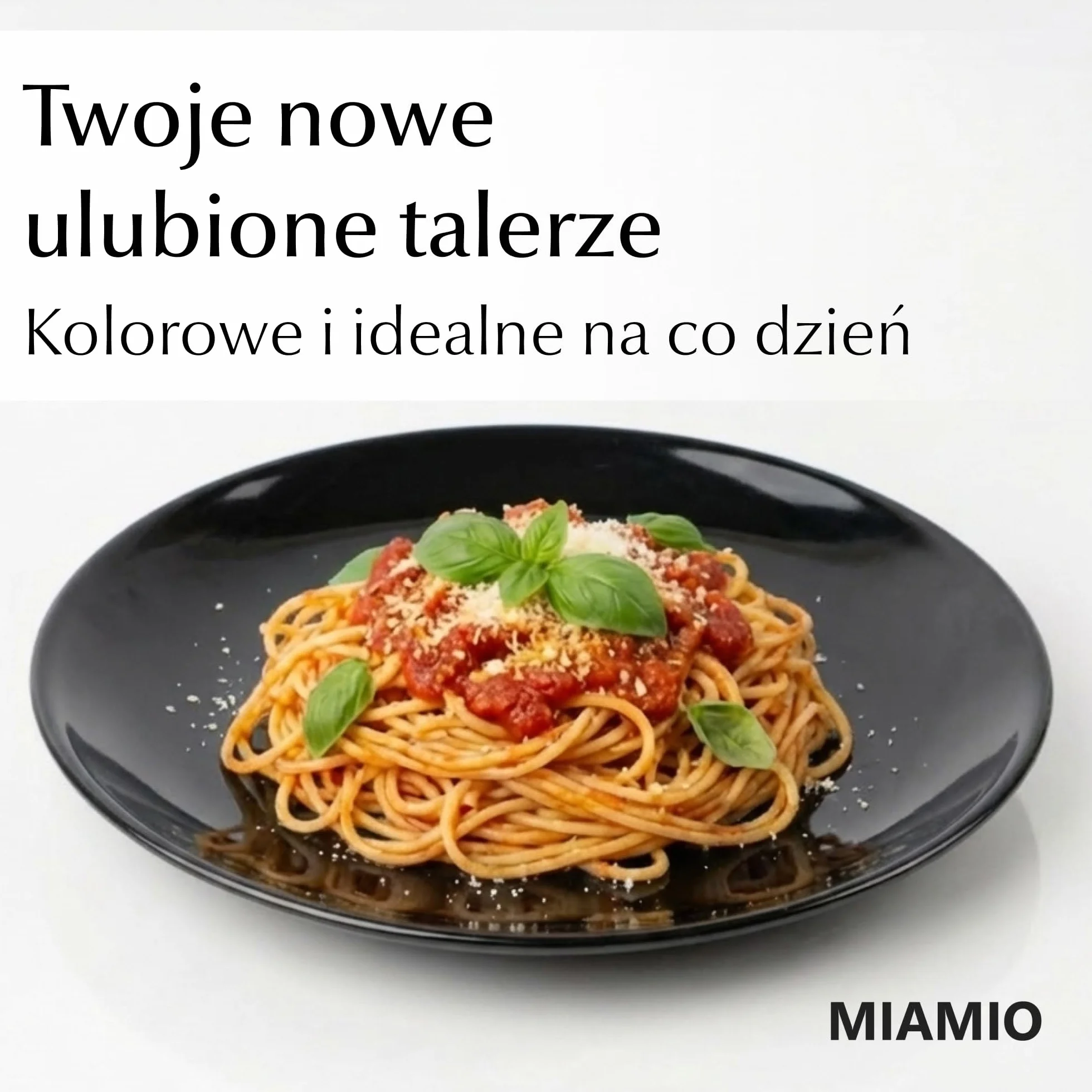MIAMIO Zestaw talerzy obiadowych 6 sztuk kamionkowych ceramicznych Le Papillon Czarny 26 cm