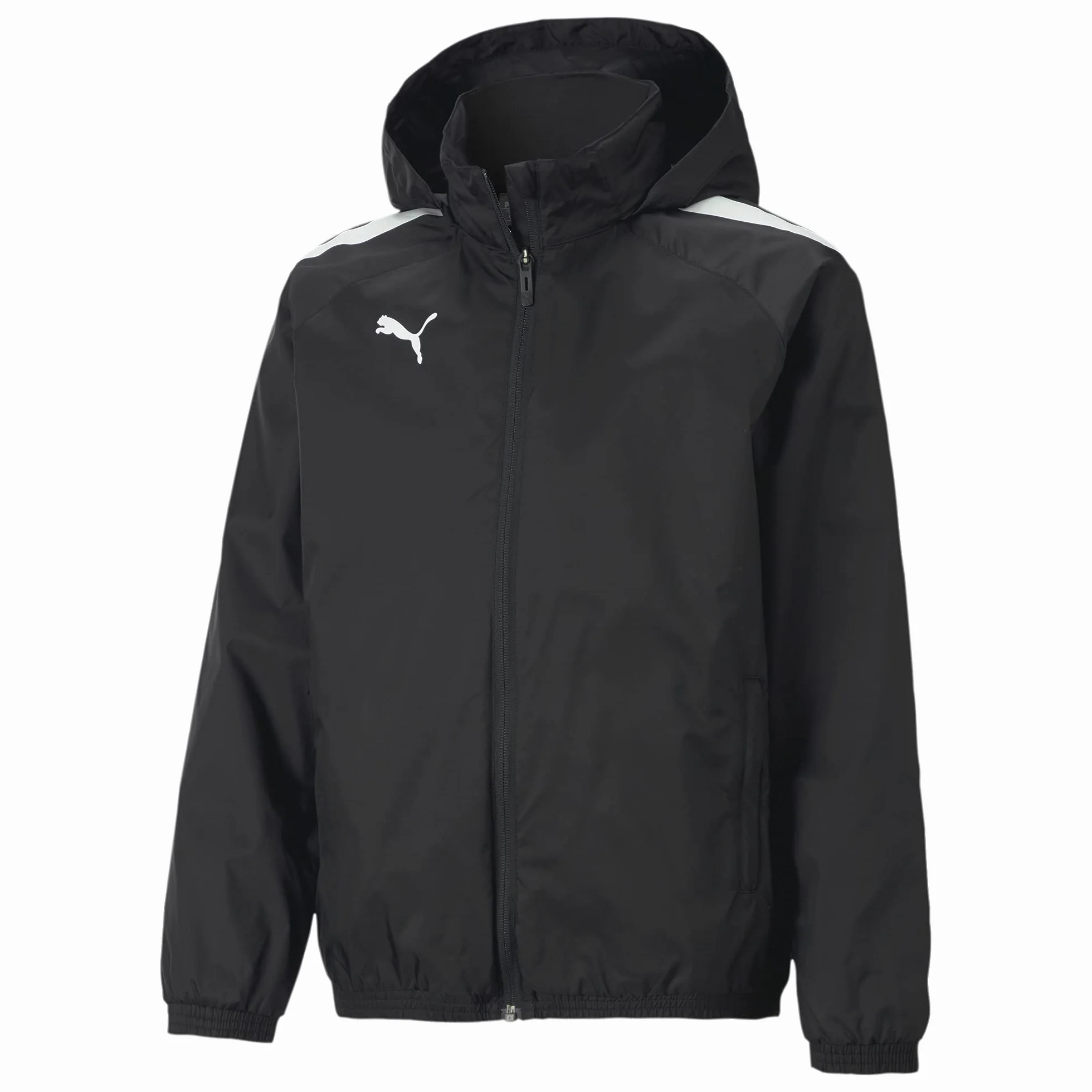 Puma Uniseks Dzieci All Weather Training JKT Jr Kurtka, Czarny, 164
