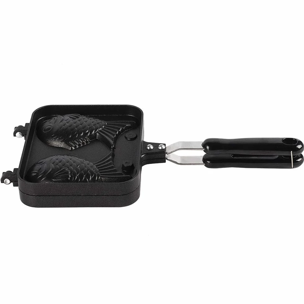 Aki, Japońska Forma do Naleśników, Taiyaki Plancha, Taiyaki, Patelnia do Ciasta Rybnego, Ryba Elektryczna Gofrownica Nonstick Pieczenia Gofrownica Pan z 2-stronnym Kształtem Ryby