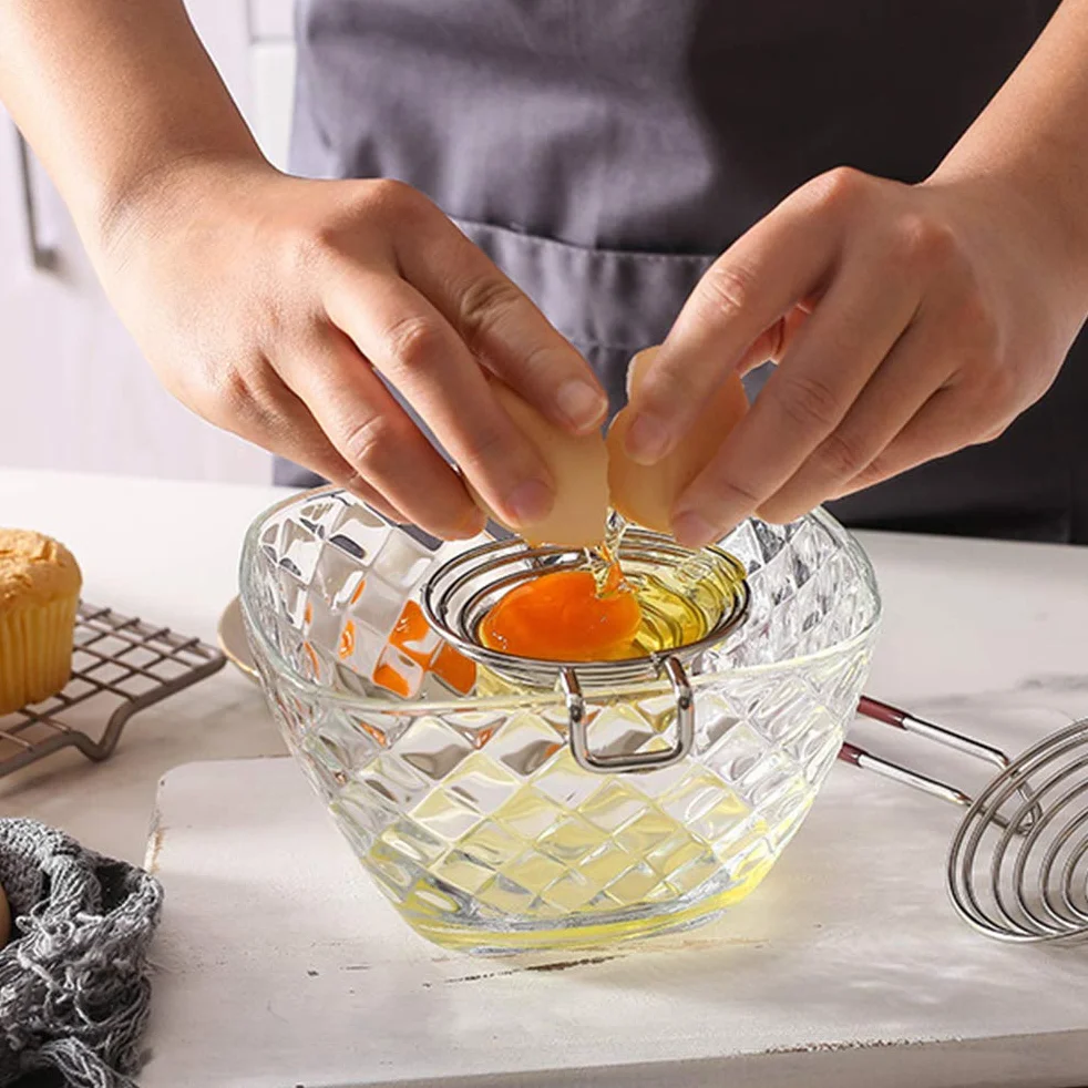 Filtr białka i żółtka sitko separator jajek ze stali nierdzewnej separator jajek białe żółtka separator jaj twarde narzędzia kuchenne