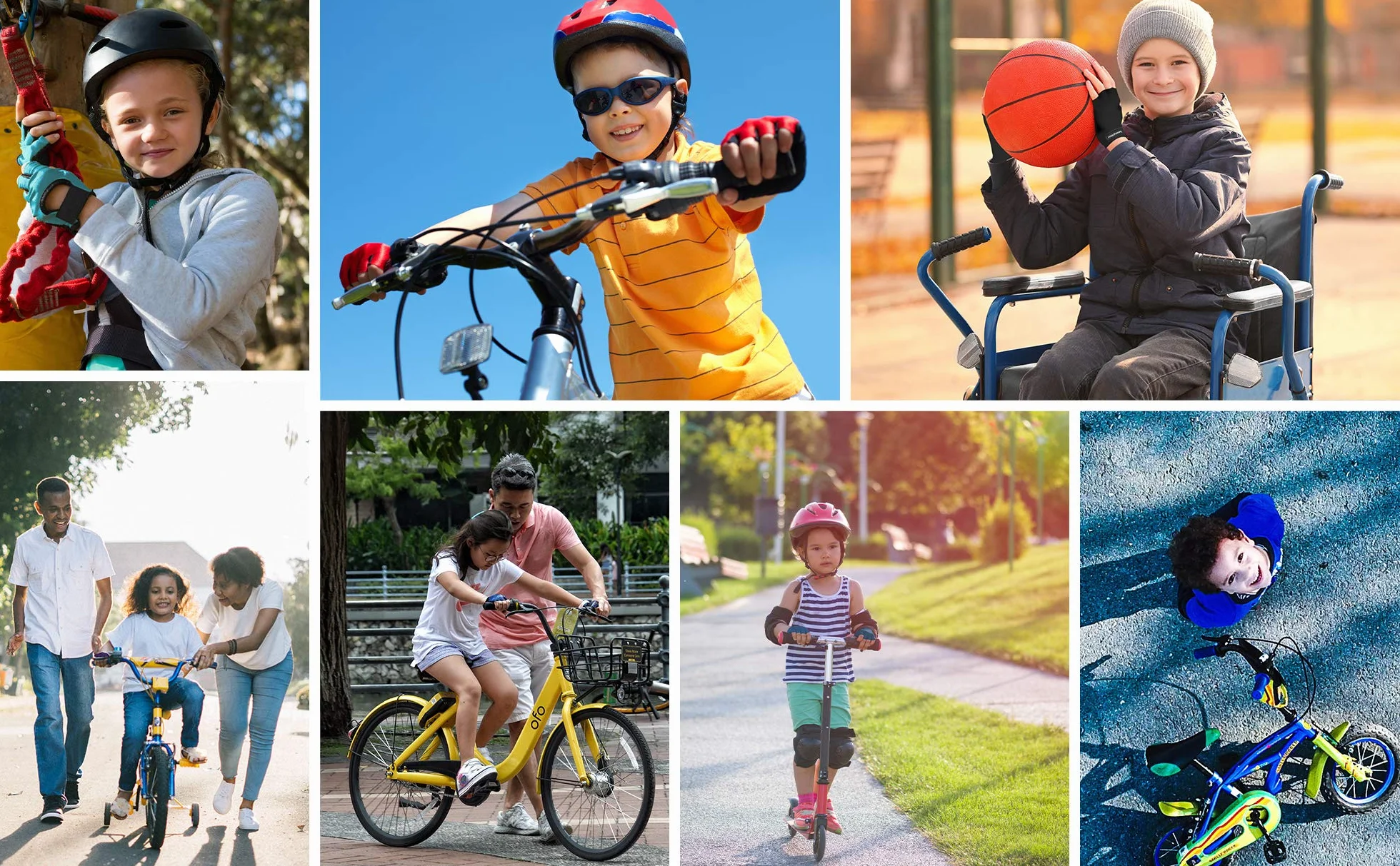 Rękawiczki Rowerowe Dziecięce Rekawiczki dla Dzieci na Rower Ochronne Żelowe Rękawiczki BMX dla Chłopców Dziewczynek na Piesze Wycieczki na Rolki Hulajnogę Meteor
