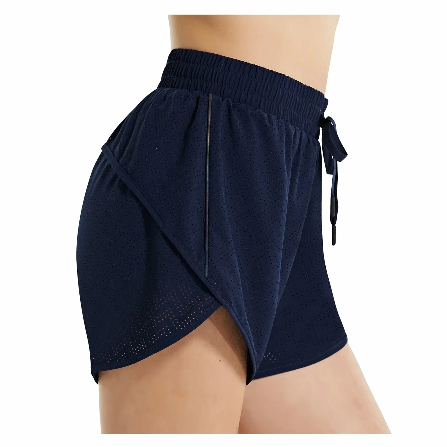 BALEAF Szorty kąpielowe damskie UPF50+ kąpielówki szybkoschnące, ochrona przed promieniowaniem UV, szorty bikini z kieszenią, spodnie do pływania z siateczką