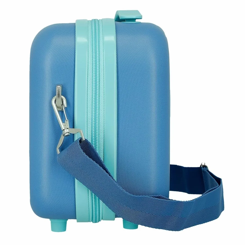 Joumma Disney Travelling with Stitch Nececer adaptowalny niebieski 29 x 21 x 15 cm twardy ABS 9,14 l 2,8 kg, niebieski, jeden rozmiar, krawat, możliwość dopasowania, NIEBIESKI, Jeden rozmiar, Nececer