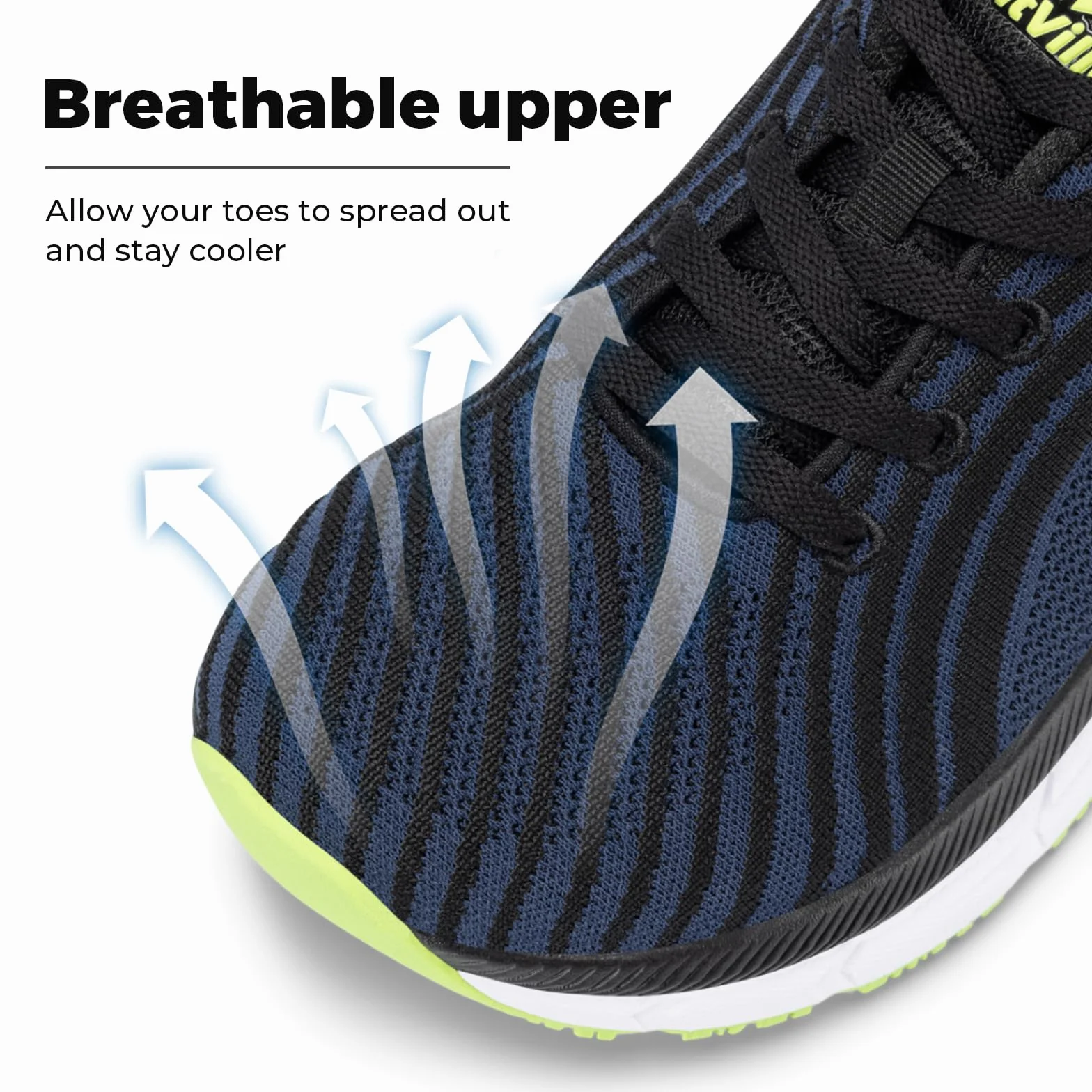Fitville Extra Wide Buty Do Biegania Męskie Buty Do Biegania Amortyzowane Buty Sportowe Lekkie, Oddychające Trampki Tenisówki Fitness Buty Do Chodzenia V2
