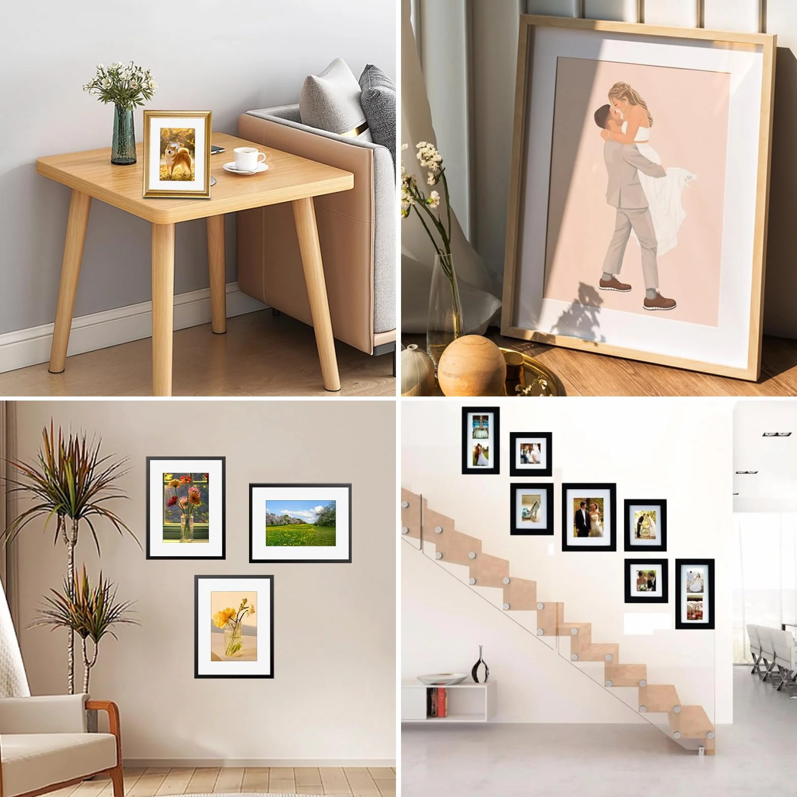 HIMOMO 15 sztuk kartonowych passe-partout białe 30 x 40 cm do prezentacji zdjęć