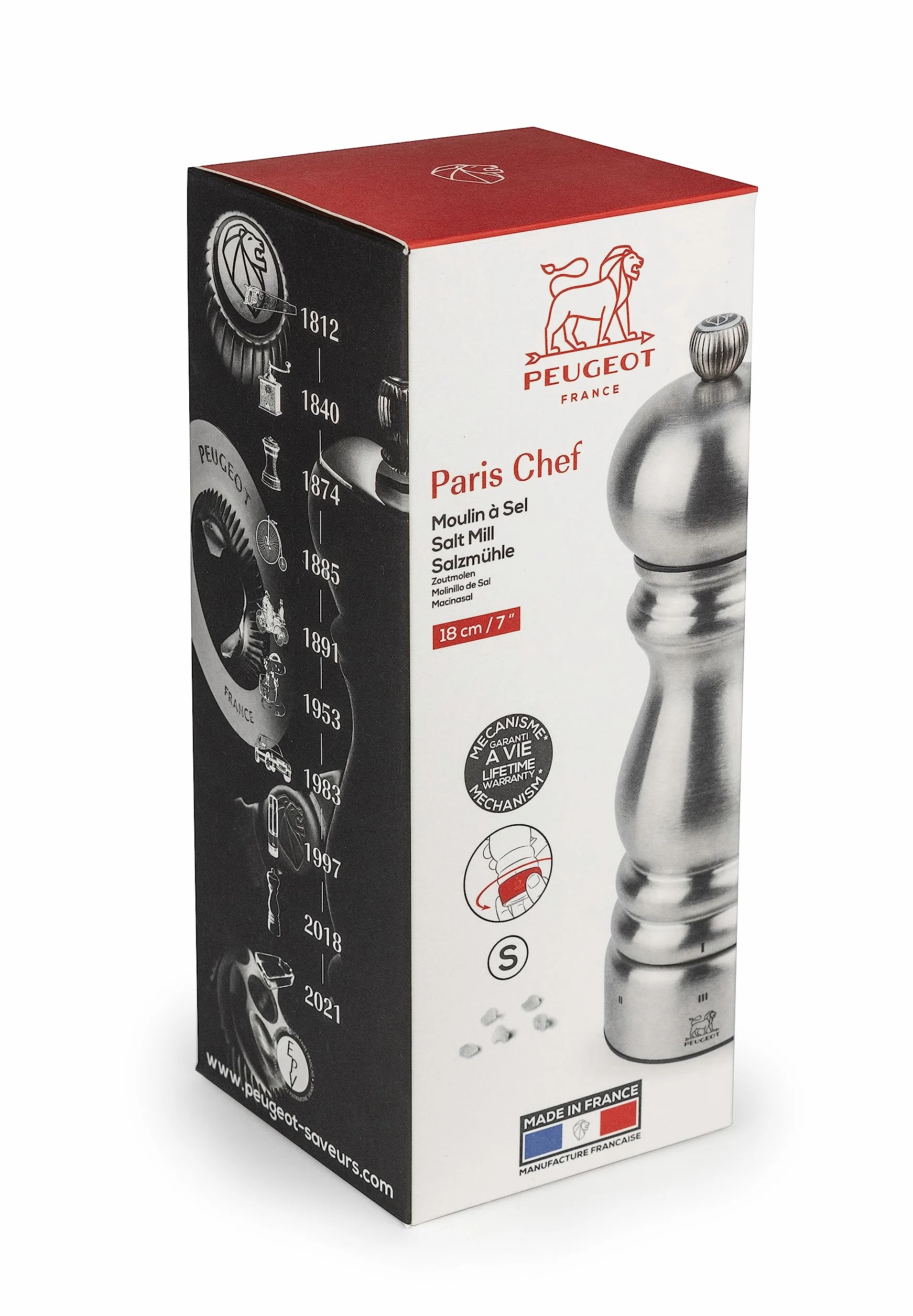 Peugeot Paris u'select 32487 młynek do soli, stal nierdzewna, 18 cm