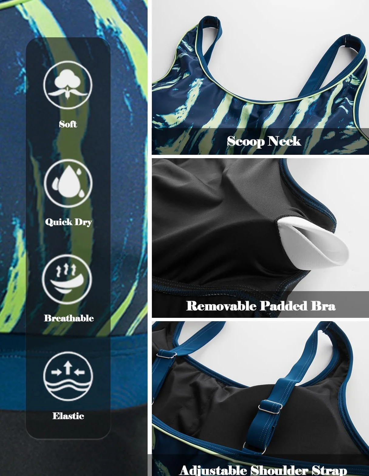 Hanna Nikole Damski duży rozmiar, wyszczuplający brzuch, tankini, wysoka talia, moda kąpielowa, dwuczęściowy strój kąpielowy, czas wolny, górna część ze spodenkami