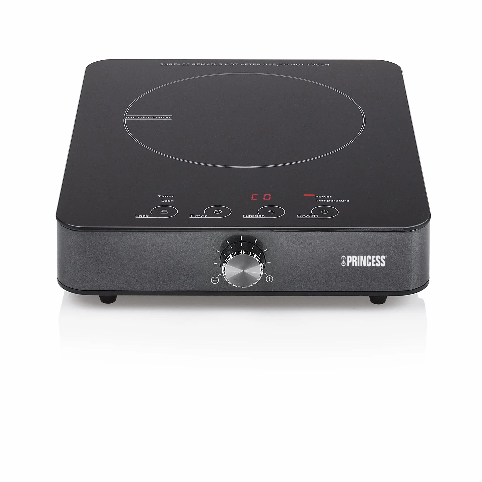 Princess płyta indukcyjna 1800 W z dotykowym panelem sterowania, cyfrowy wyświetlacz LED, 60-240°C