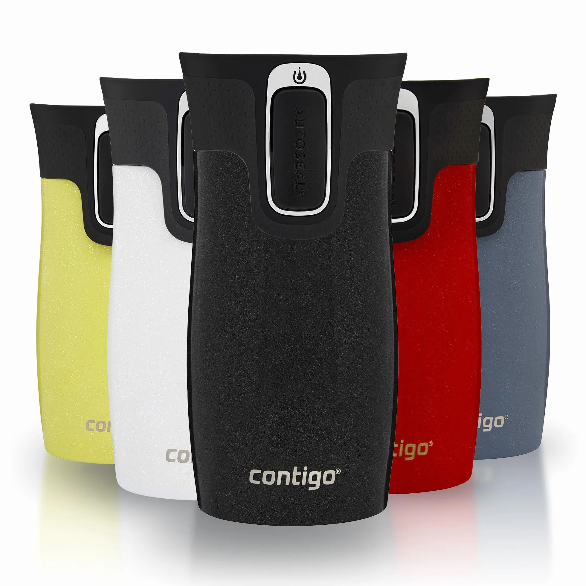 Contigo West Loop Mini Autoseal Kubek podróżny, ze stali nierdzewnej, termos próżniowy, szczelny kubek, kubek na kawę na wynos, z łatwą do czyszczenia, bez BPA, lukrecja, 300 ml