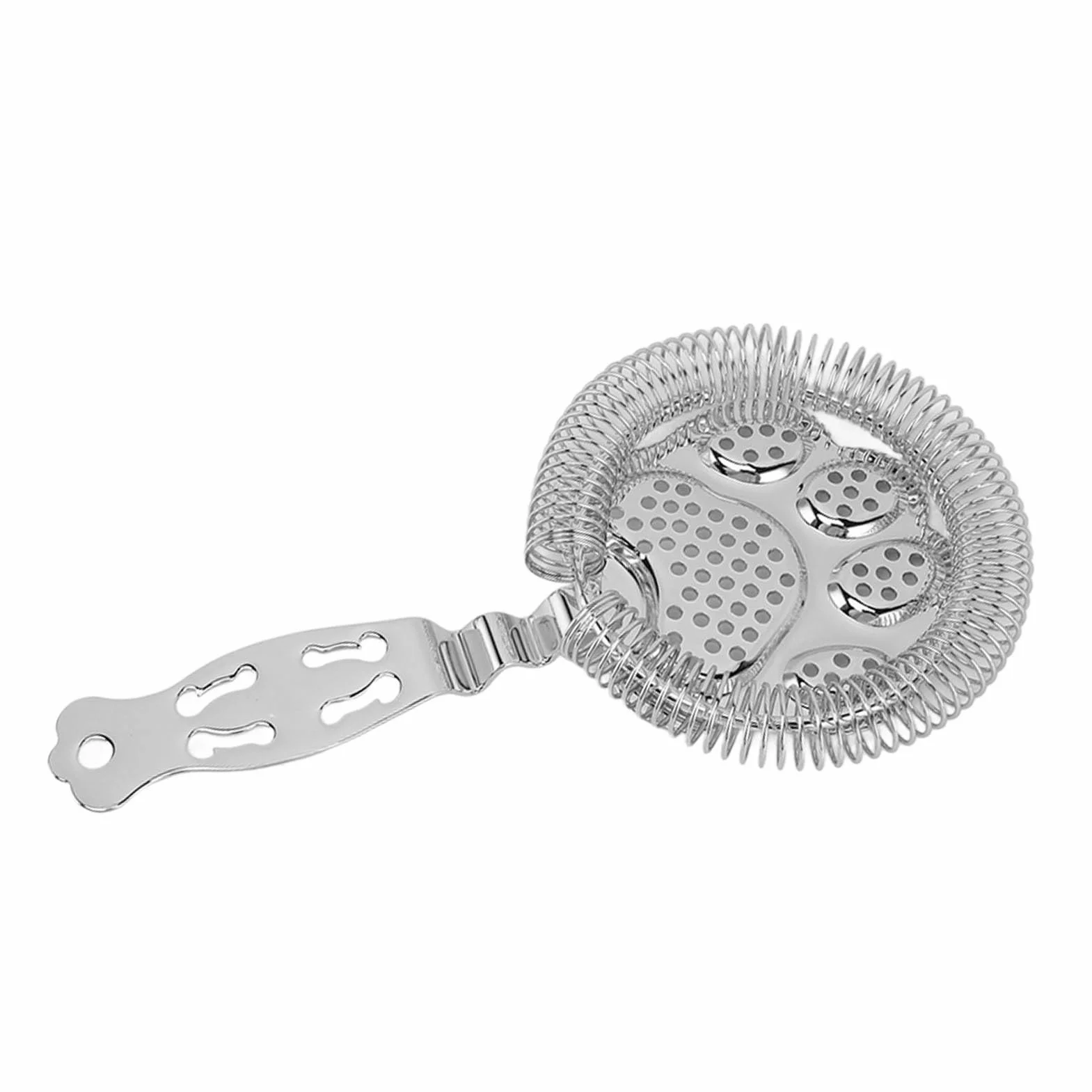 Sitko do Koktajli ze Stali Nierdzewnej, Sitko z Drobnymi Oczkami, Narzędzie Filtrujące Napoje do Domowego Baru, 3,7 X 7,1 Cala (SILVER)