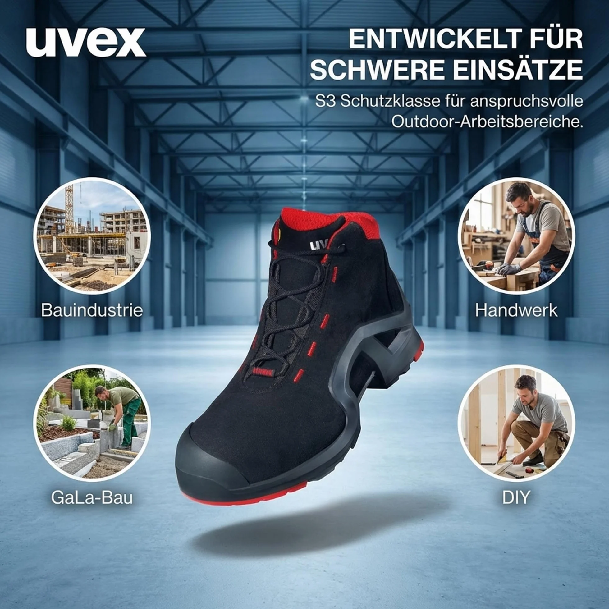 uvex Mężczyźni Uvex 1 X-tended Support S3 SrcButy robocze