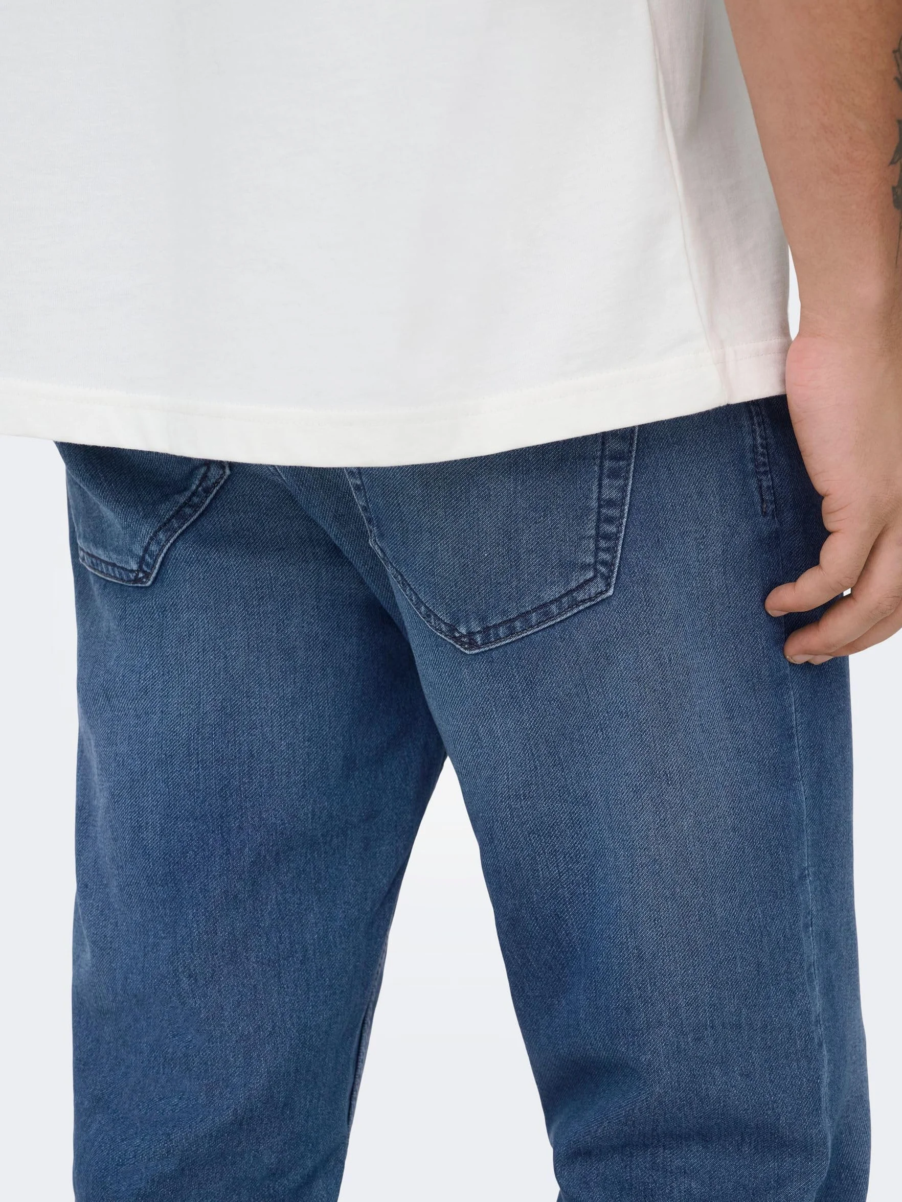 ONLY & SONS Onsloom Dark Blue Sweat Pk 3631 Noos Jeansy slim Mężczyźni