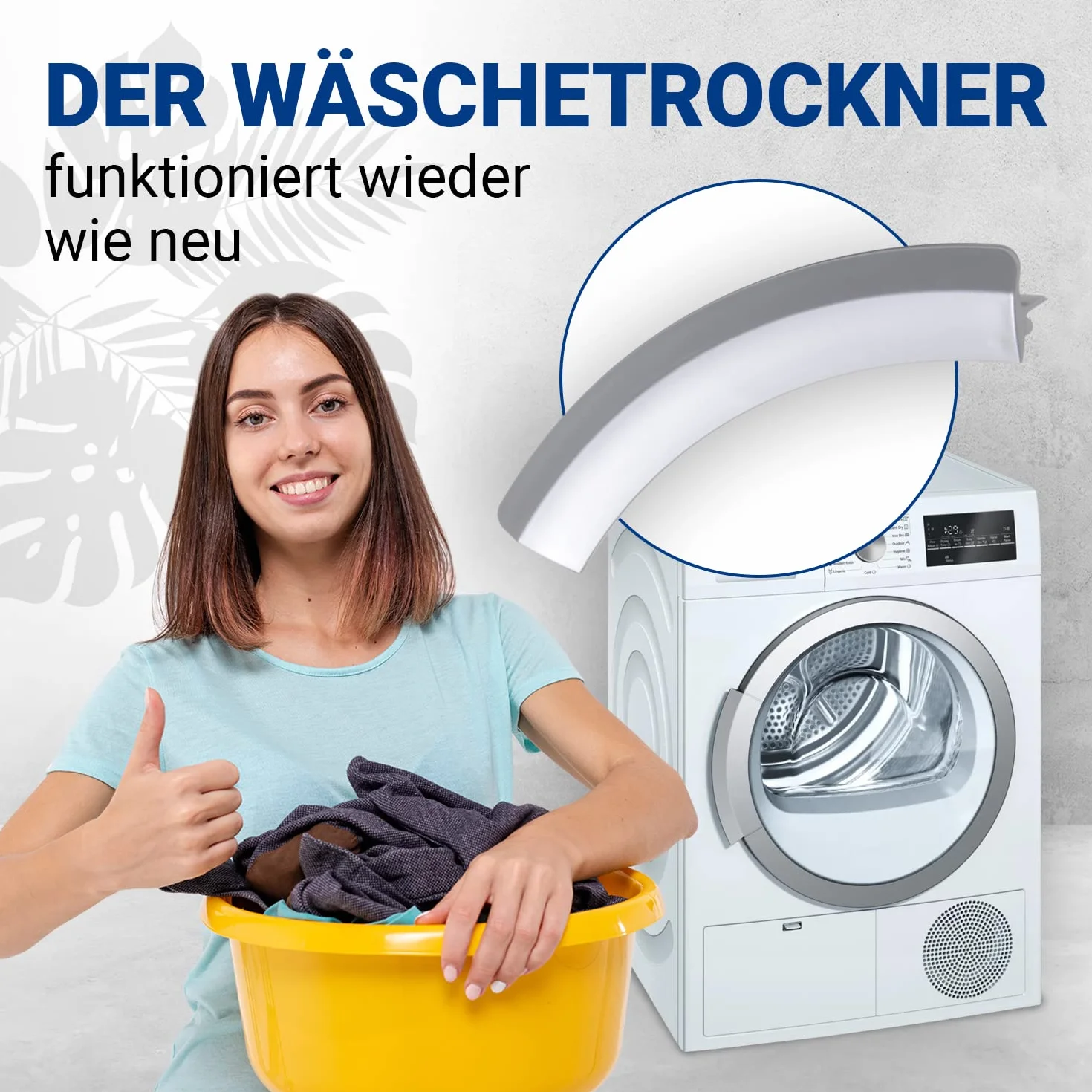 VIOKS Uchwyt drzwiowy zamiennik do suszarki Siemens 00643356 643356 IQ700 IQ500