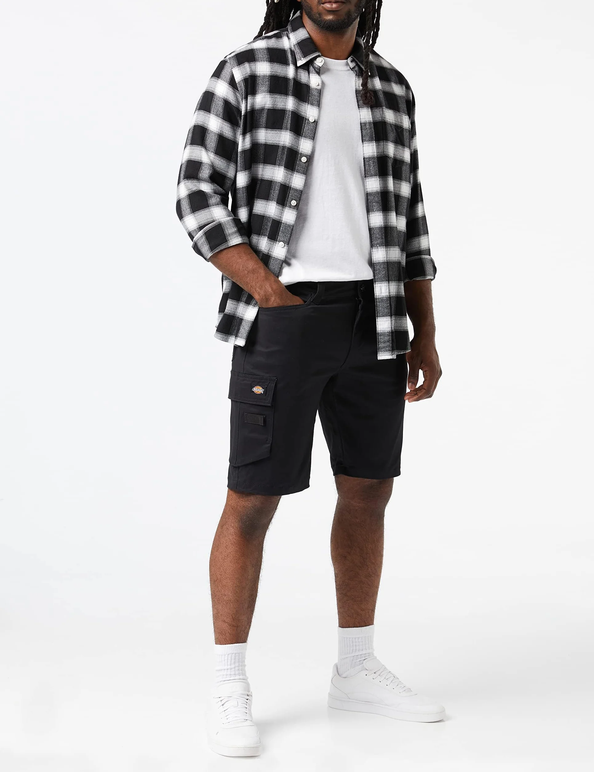 Dickies Mężczyźni W Flex Szorty, Czarny, 34W