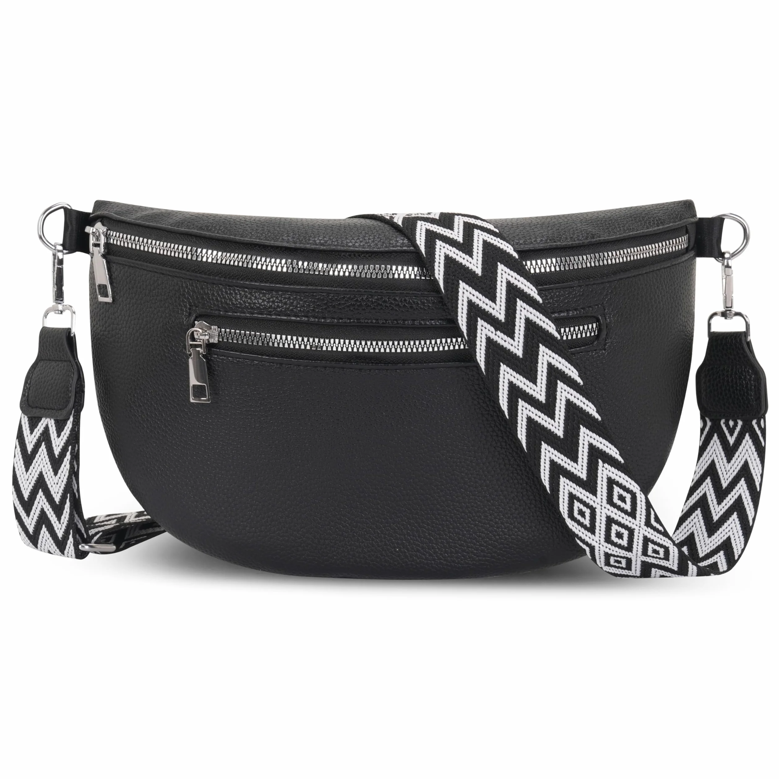 Torby crossbody dla kobiet torebki ze skóry PU torba na ramię z regulowanym szerokim paskiem torby na ramię dla kobiet dziewcząt podróże zakupy do pracy na co dzień