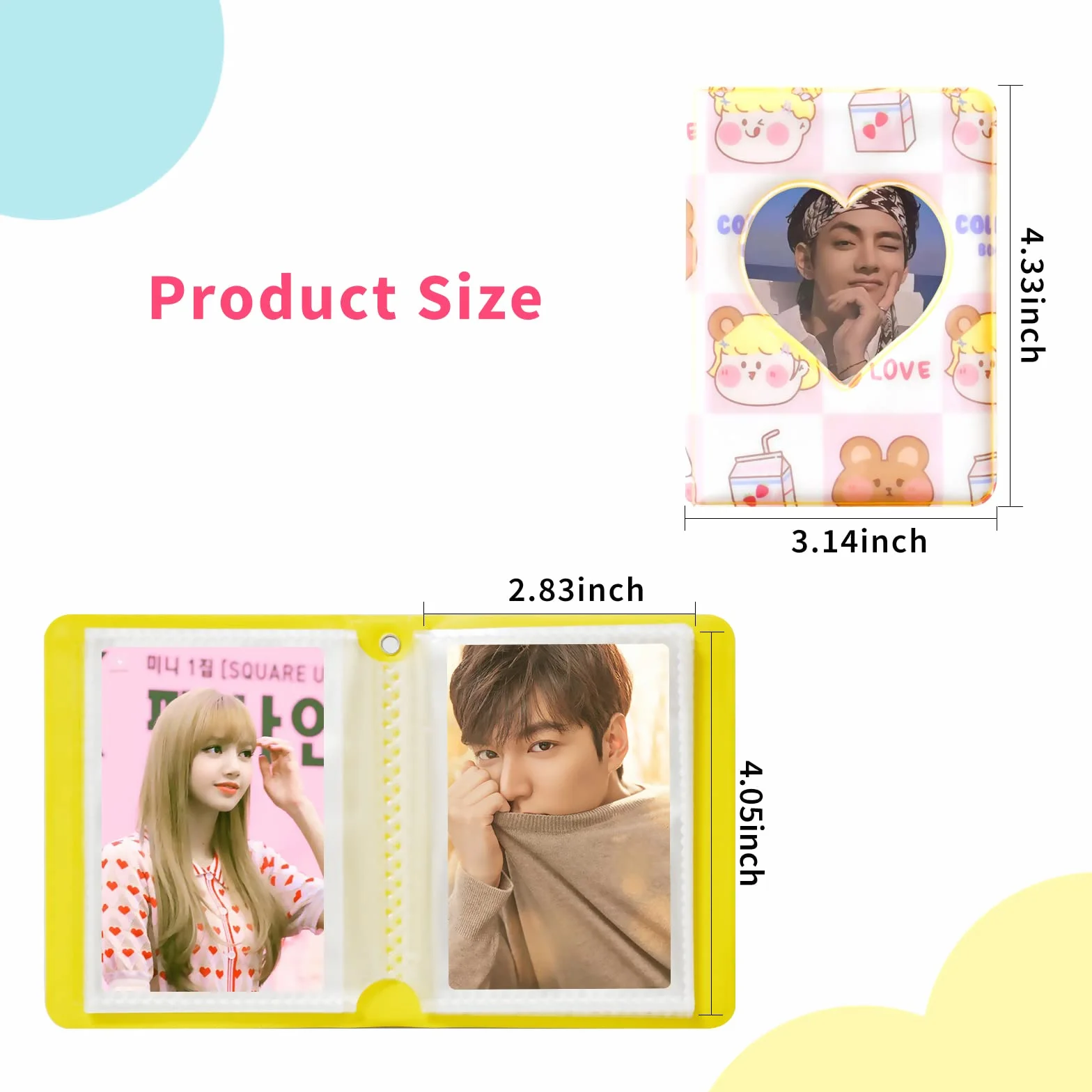 Mini album fotograficzny na zdjęcia Instax 7,9 cm 40 kieszeni Kpop