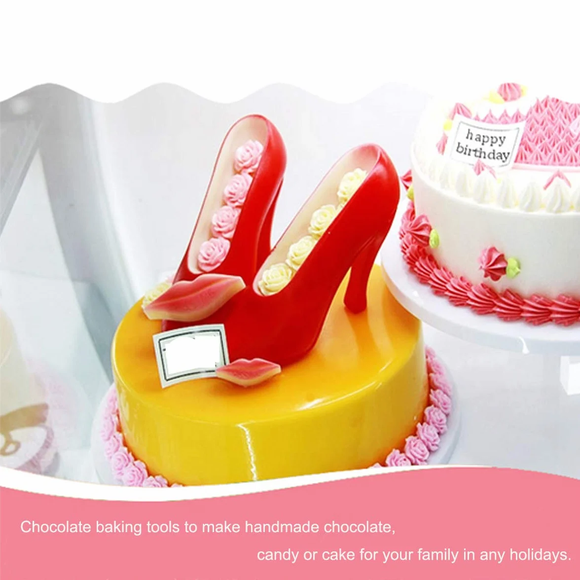 Foremki do ciast 3D wysokie obcasy forma do pieczenia czekoladowe cukierki buty