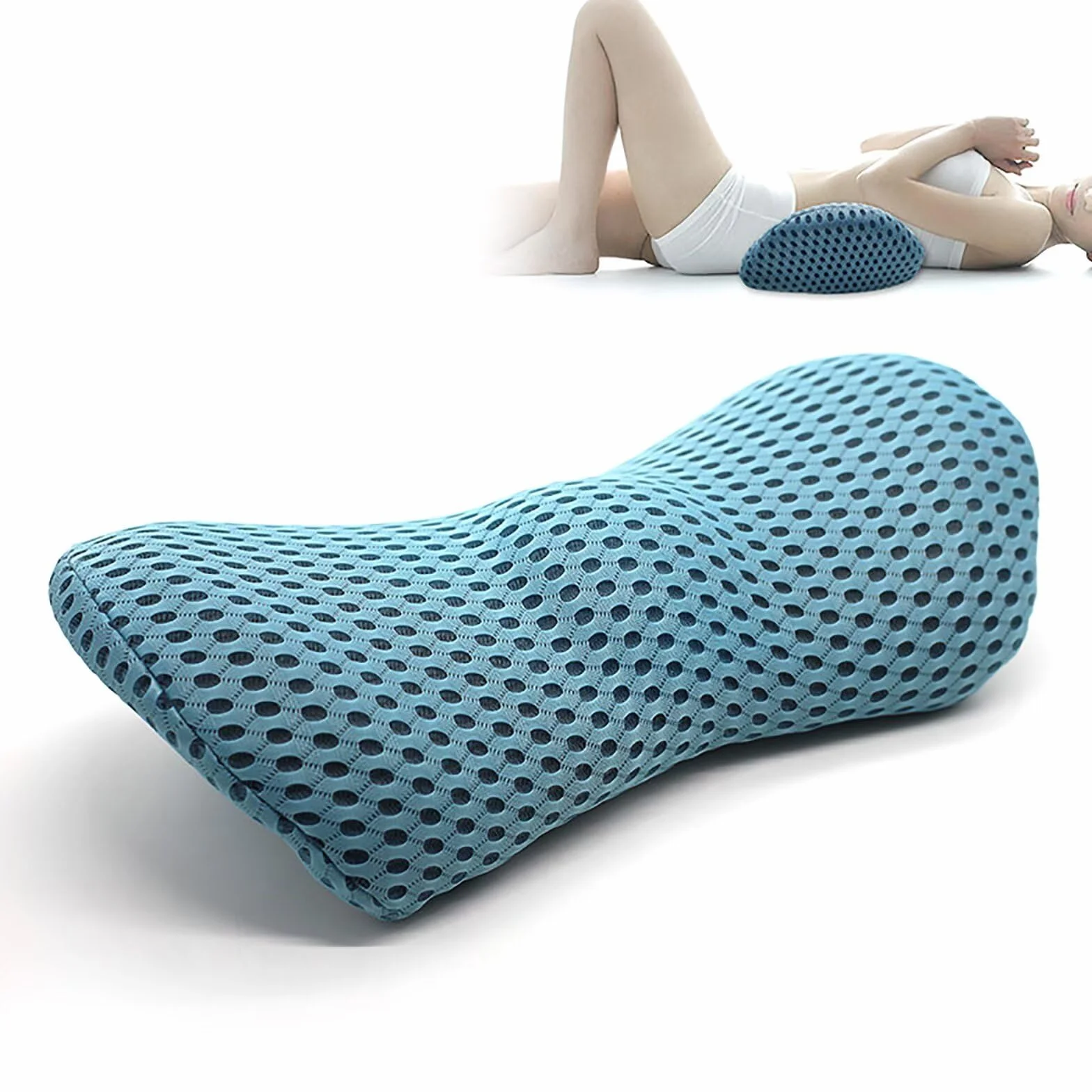 Poduszka lędźwiowa, ergonomiczna poduszka pod plecy, pianka z pamięcią kształtu, poduszka lędźwiowa do samochodu, komfortowa poduszka podpierająca plecy dla odciążenia, poduszka pod plecy do