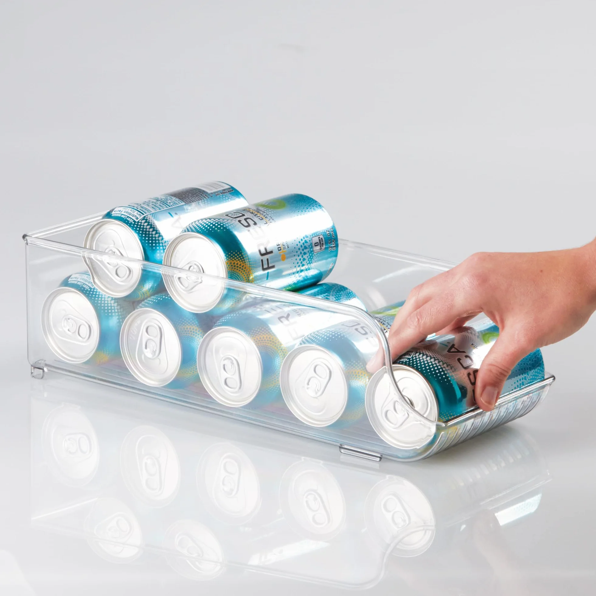 iDesign pojemnik do przechowywania na 9 puszek przezroczysty