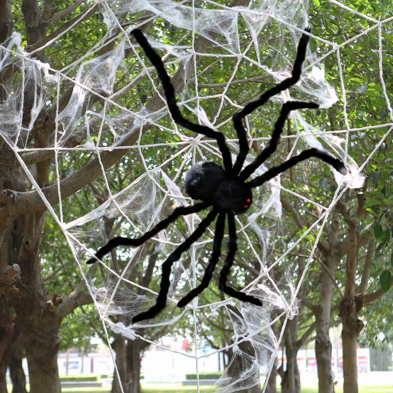 Halloween pajęczyna dekoracyjna na zewnątrz