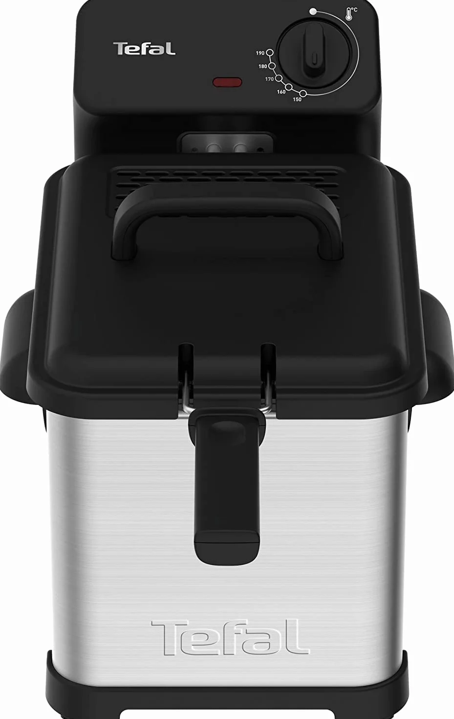 Tefal Family Pro Access frytkownica 4,0 l, 3000 W, półprofesjonalna z olejem, wyjmowany pojemnik na olej, technologia stref chłodzenia, łatwe czyszczenie, chrupiące frytki, stal nierdzewna, czarna,