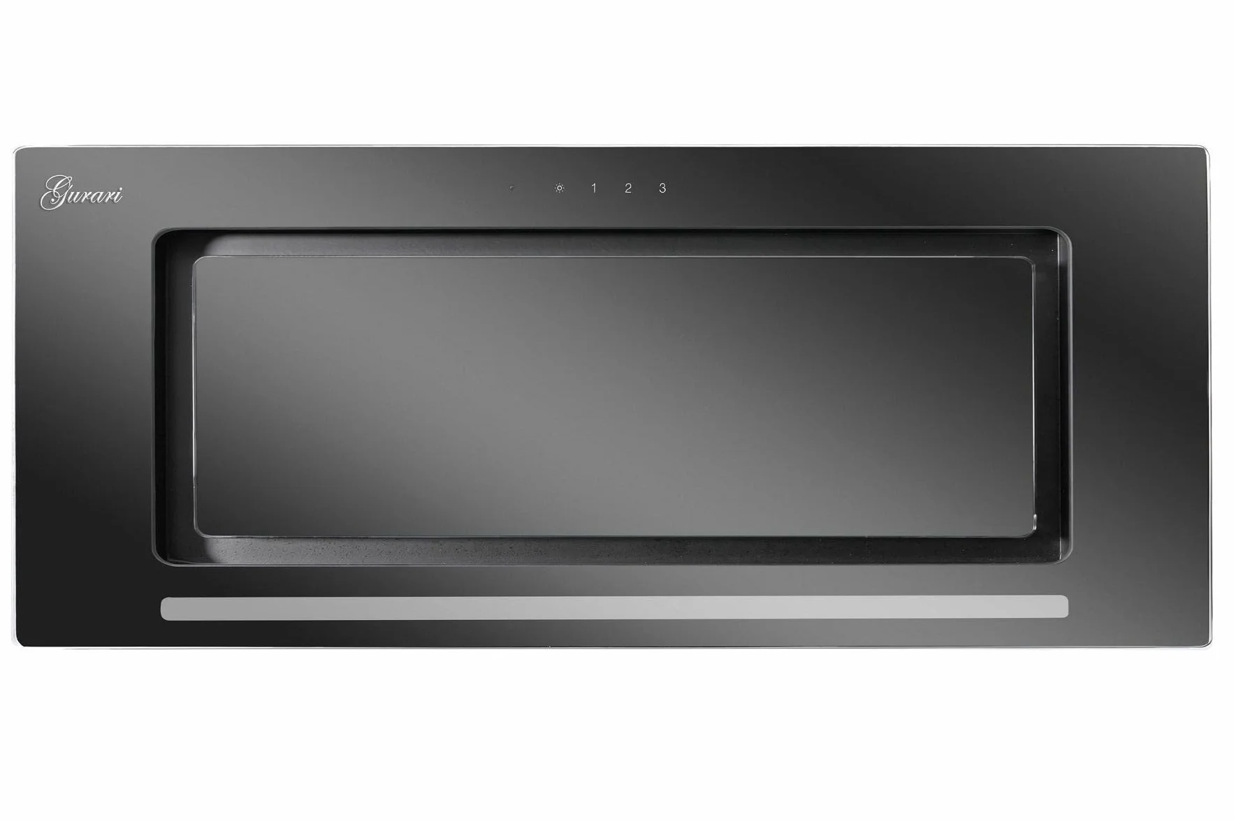 GURARI Okap sufitowy GCH E 217 BL 70 Prime N 70 cm czarny 1000 m³/h