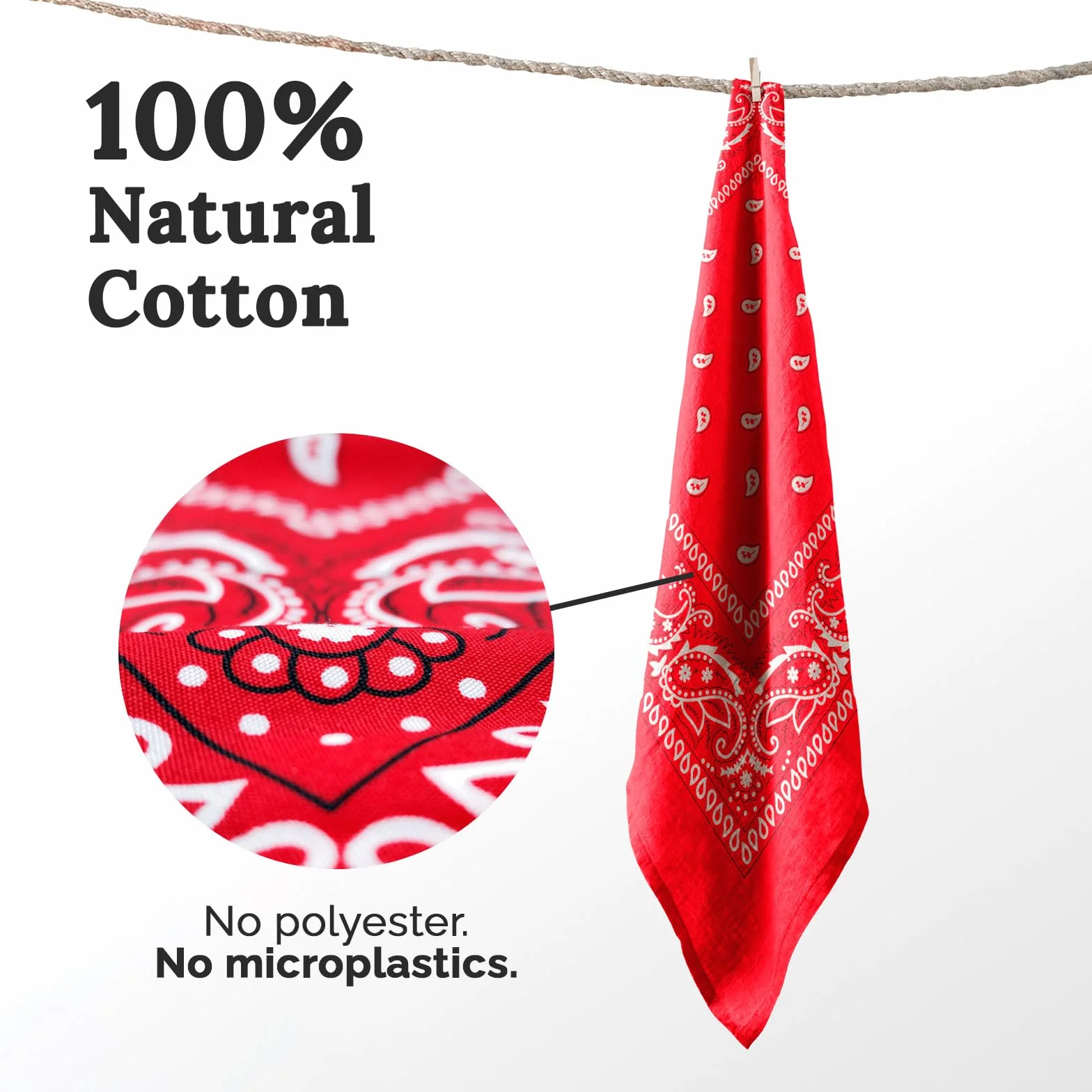 AURAE Bandana w 100% z bawełny i naturalnych włókien, królewski błękit, chustka bez poliestru, miękka, trwała i nadająca się do prania w pralce, dla mężczyzn i kobiet, uniseks i dzieci