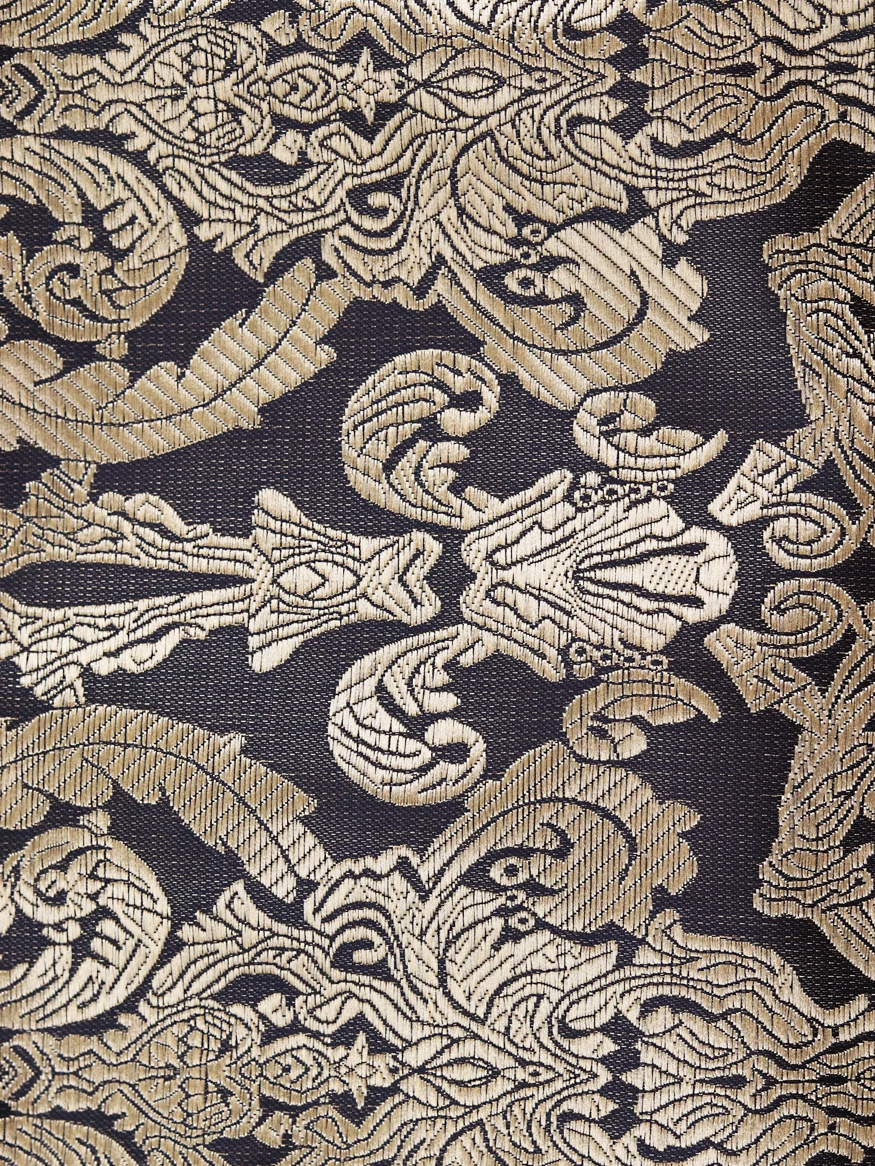Męski szal krawatowy Ascot krawat szalik Cravat Ties prosty elegancki dla gentleman - Paisley